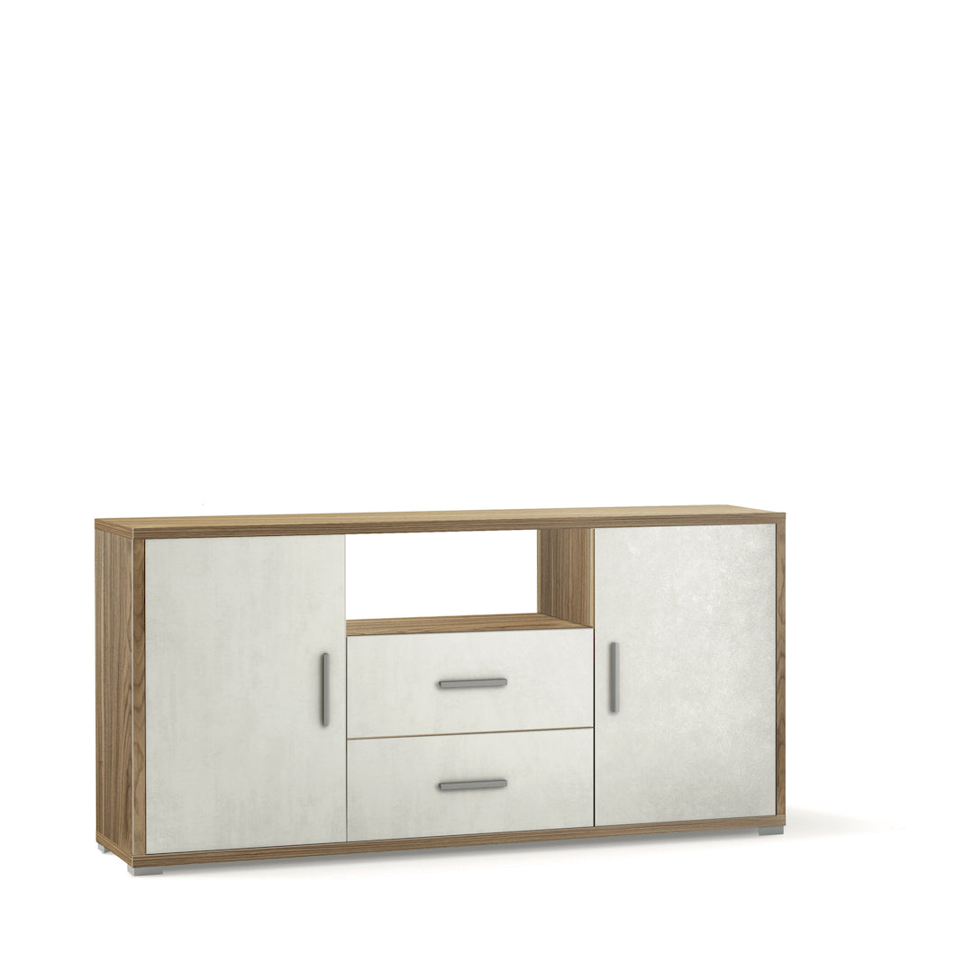 Mueble de madera "Twinfit" con 2 puertas y 2 cajones, aparador de entrada 174x41 cm 82h