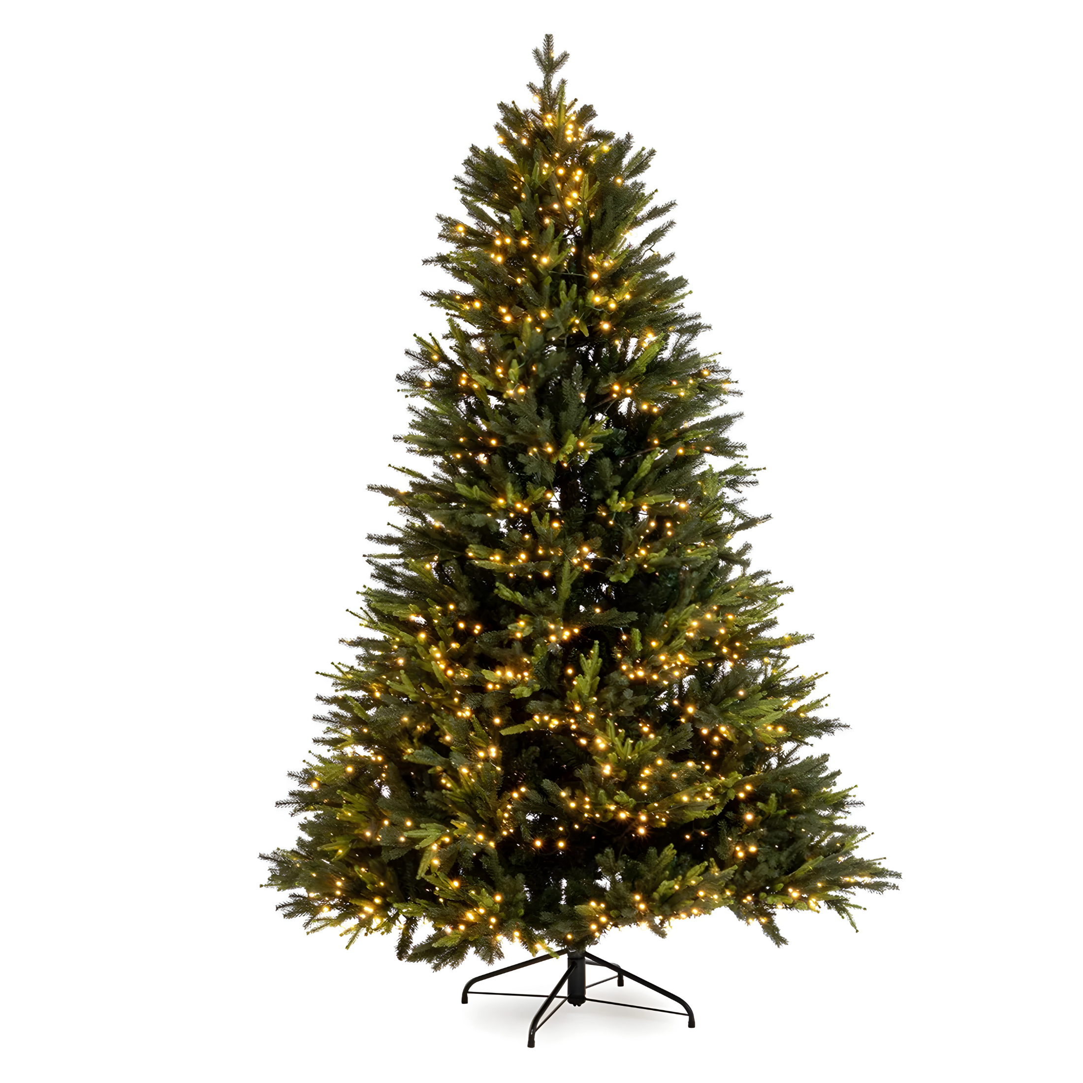 Albero di Natale "Power" con micro led incorporati 100 % PE effetto real touch