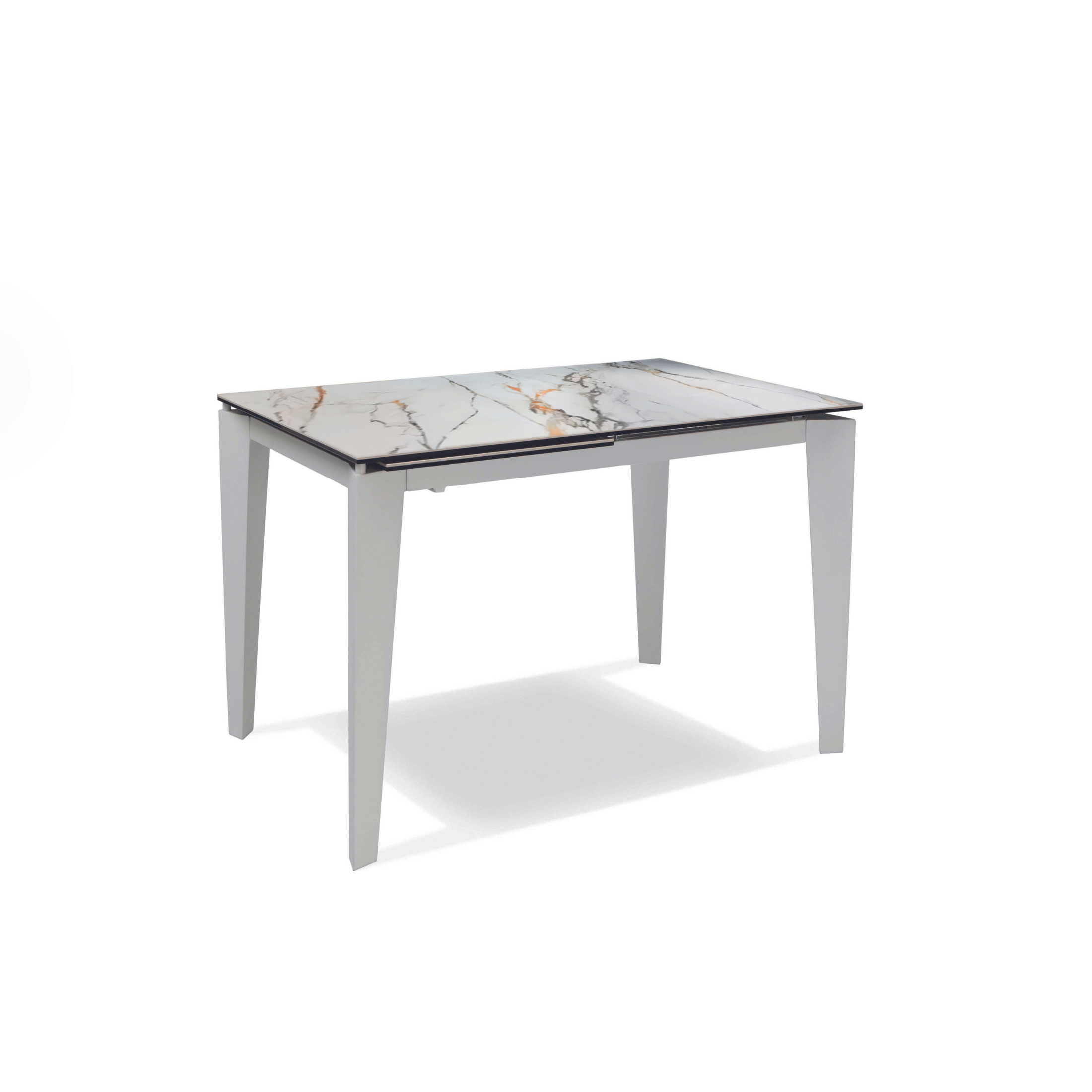 Table extensible en verre trempé ''Ceramica 2'' 80x120/170 h76