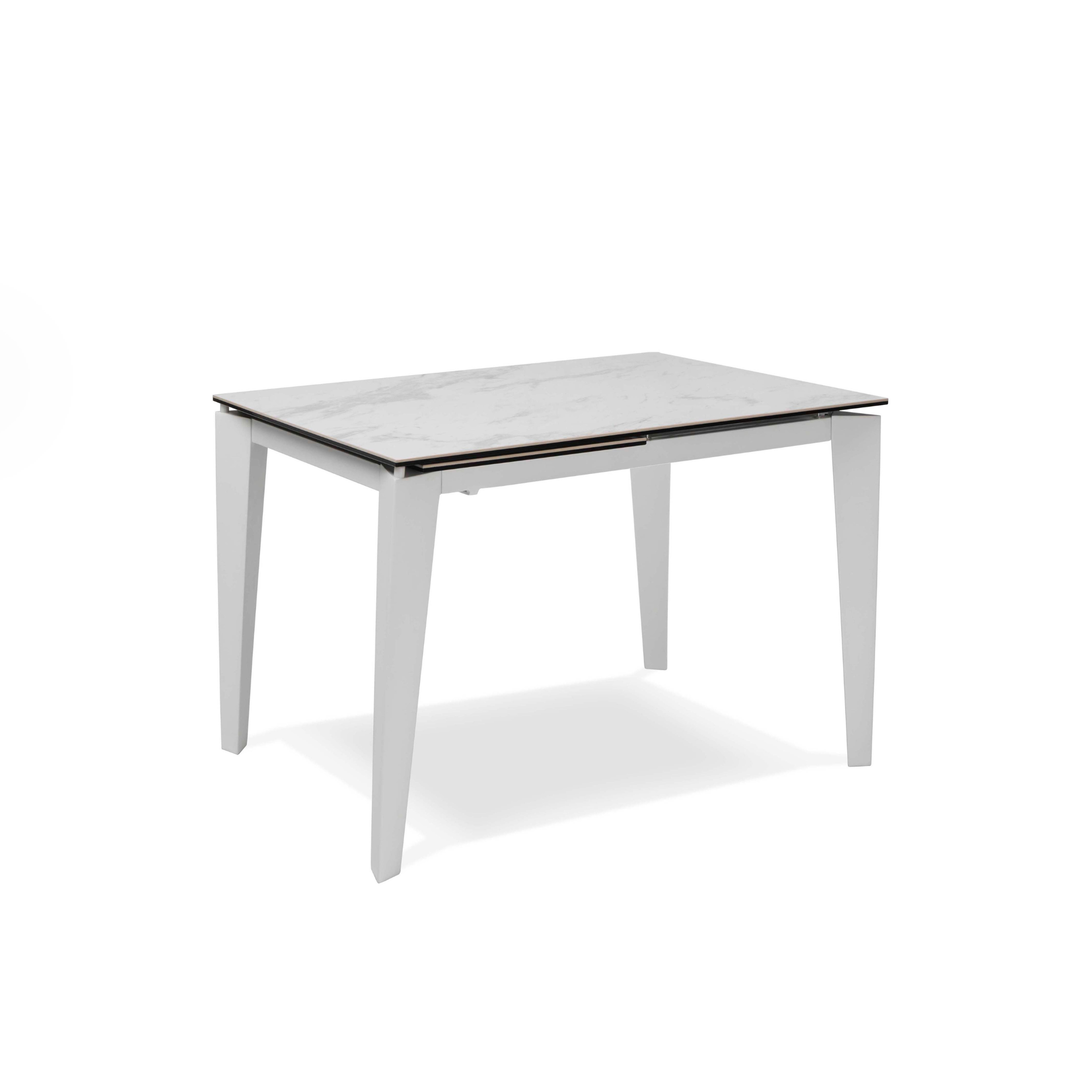 Table extensible en verre trempé ''Ceramica 2'' 80x120/170 h76