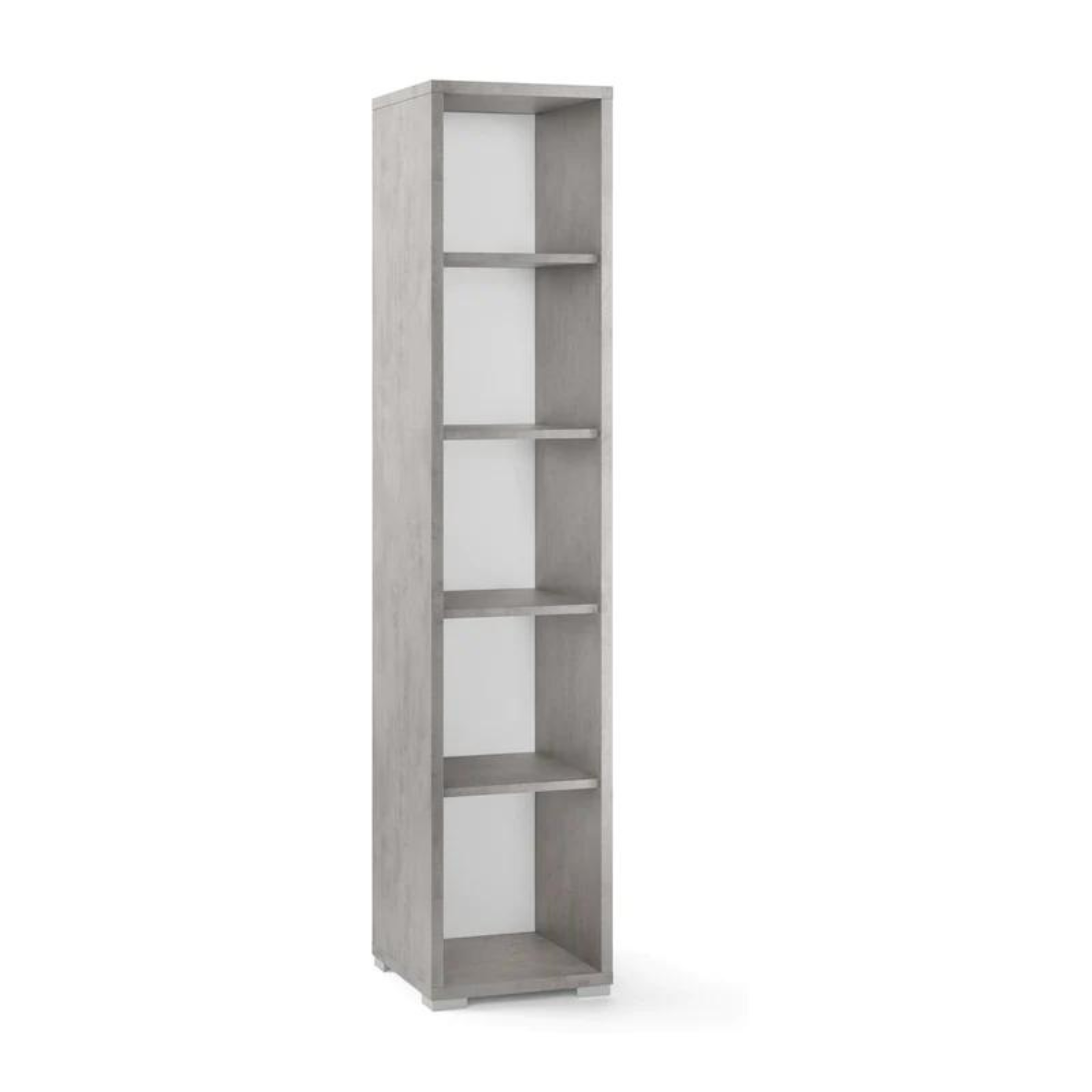 Bibliothèque colonne en bois "Slim" avec étagères réglables 39x41cm 182h
