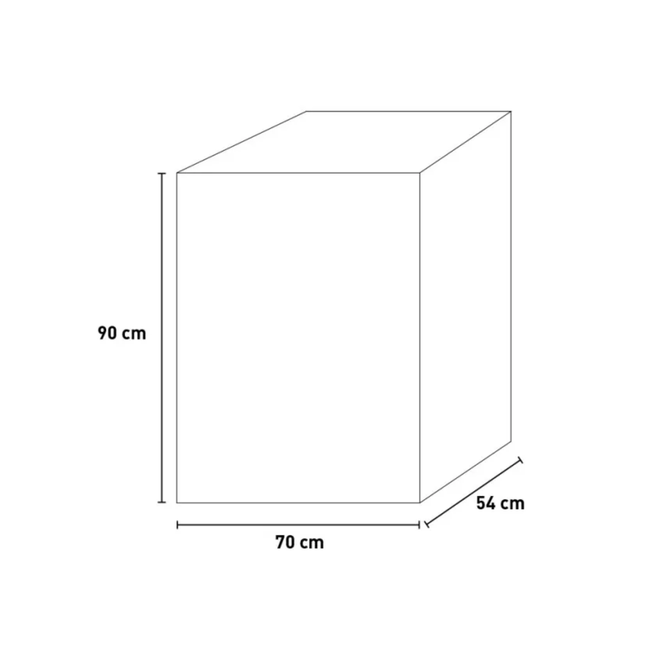 Tavolino effetto legno "Unity" per BBQ 1 anta 2 ruote cm 70x54 90h