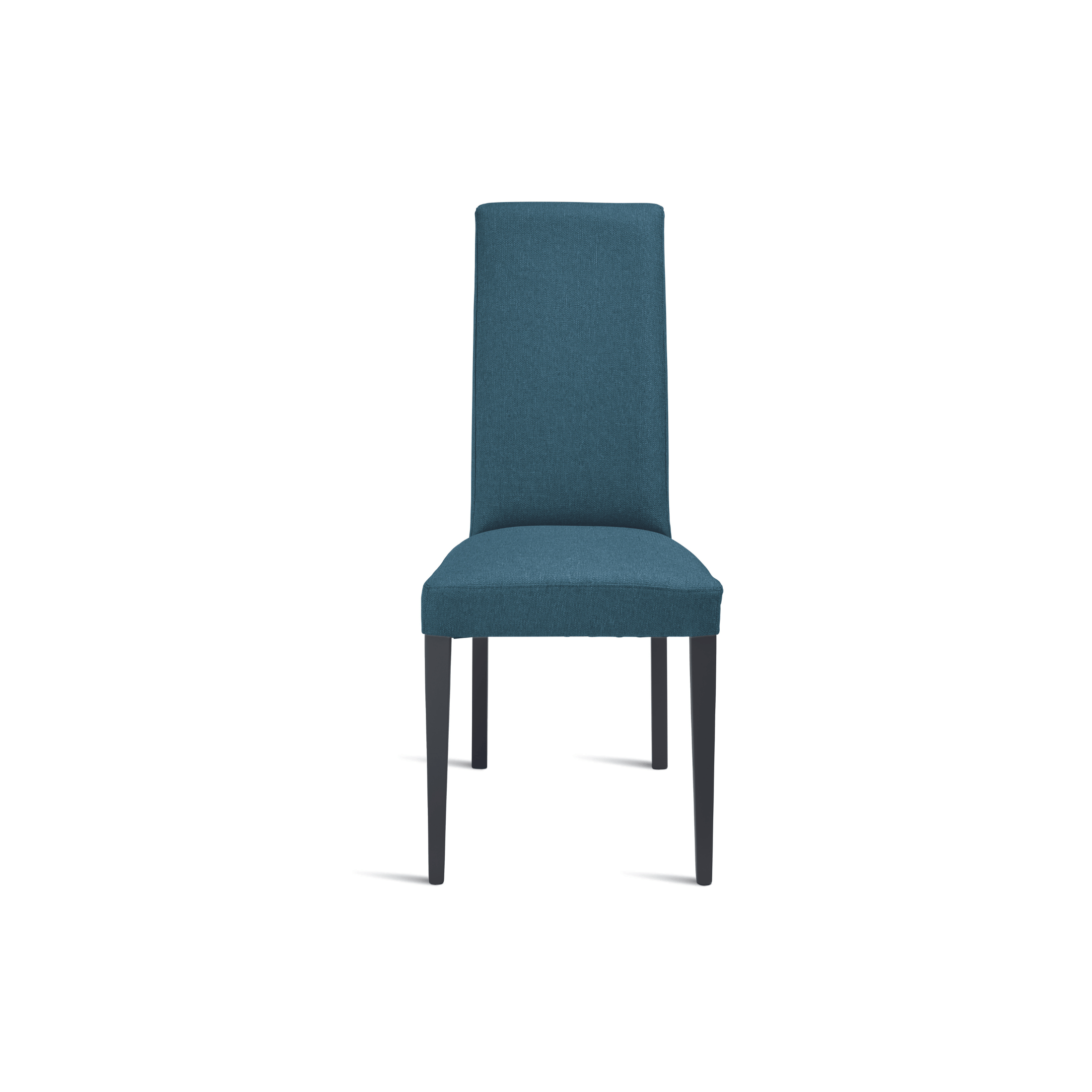 Chaise rembourrée en élégant tissu "Denver" pour salon avec pieds en bois 45x56 cm 99h