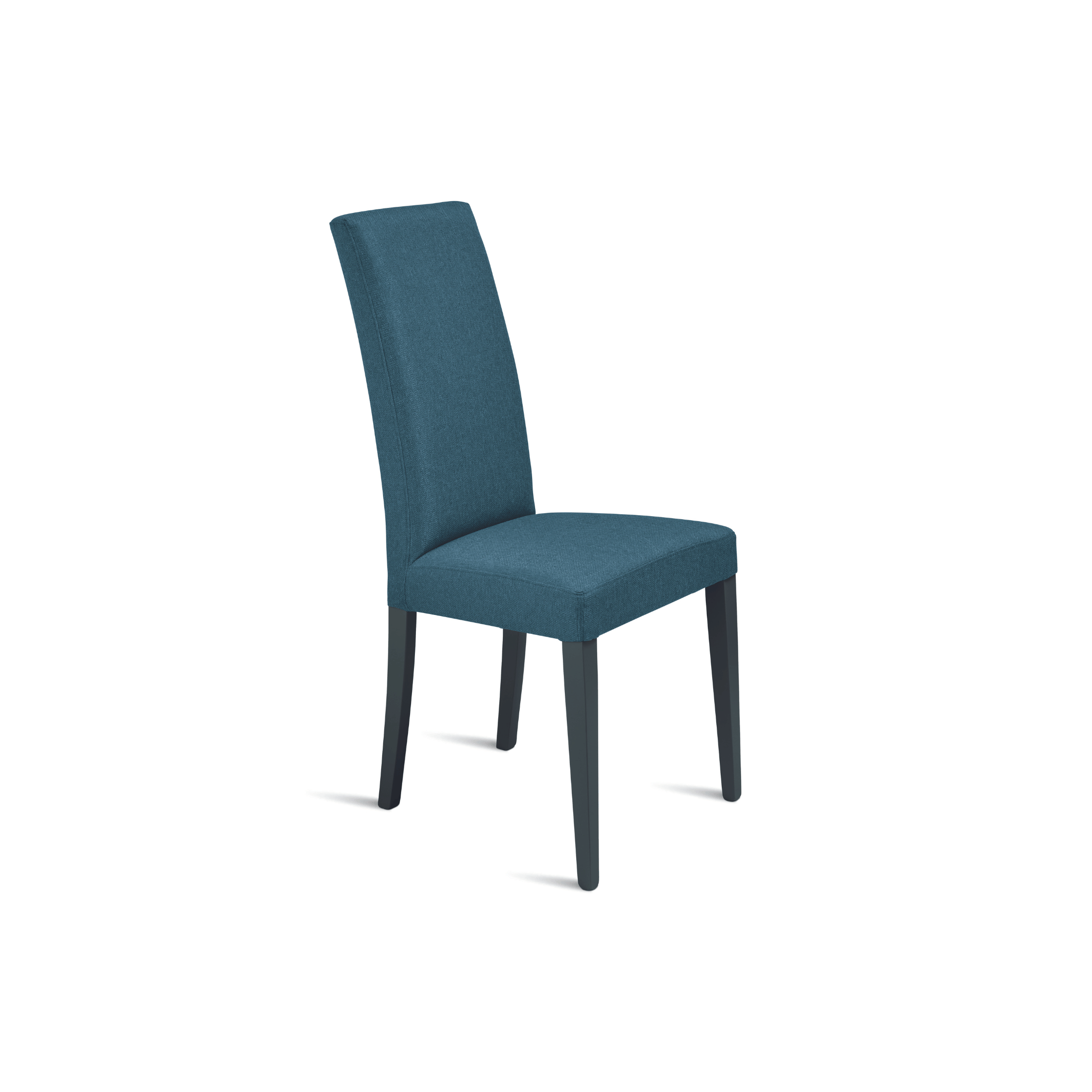 Chaise rembourrée en élégant tissu "Denver" pour salon avec pieds en bois 45x56 cm 99h
