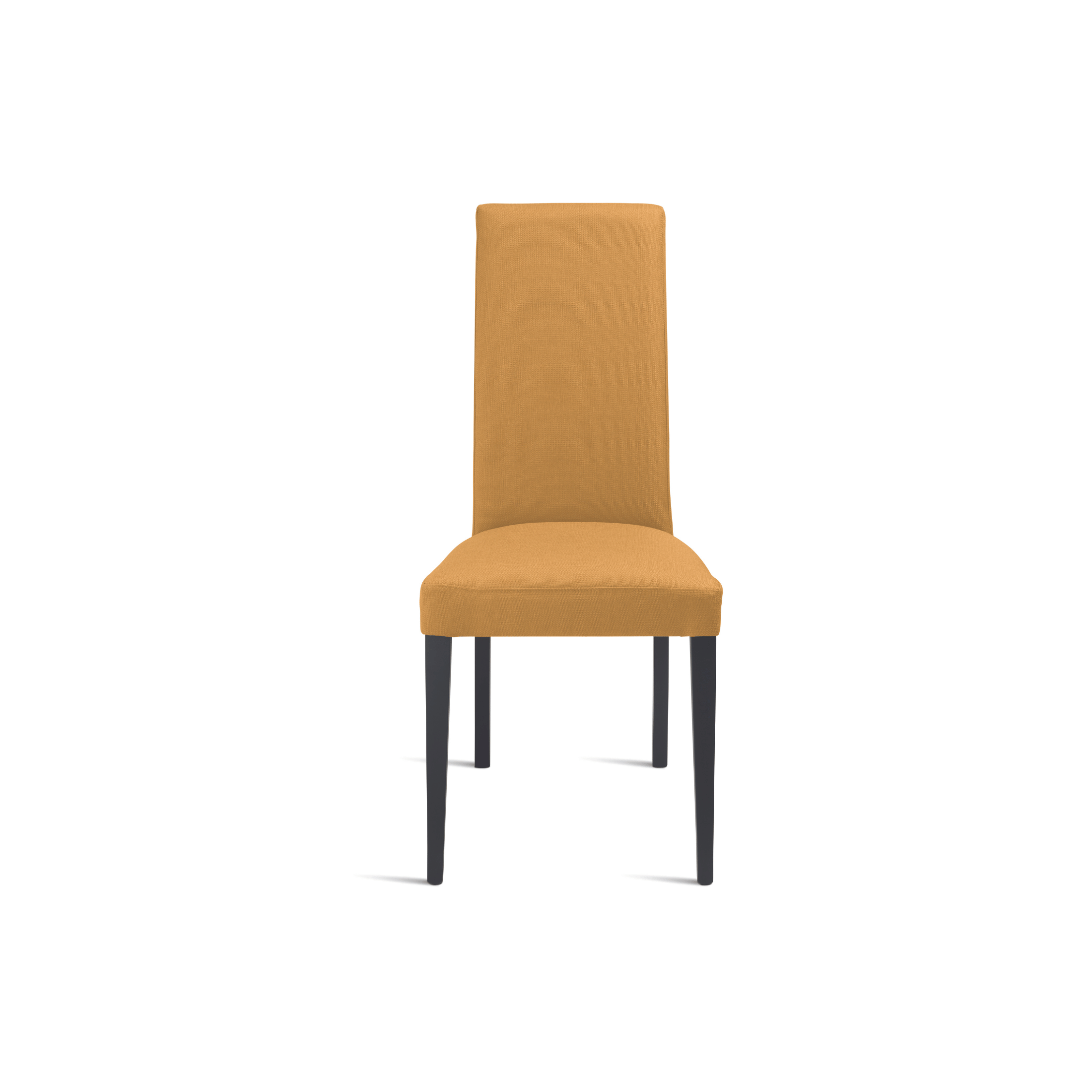 Set di sedie eleganti in tessuto imbottito "Denver" da soggiorno con gambe in legno