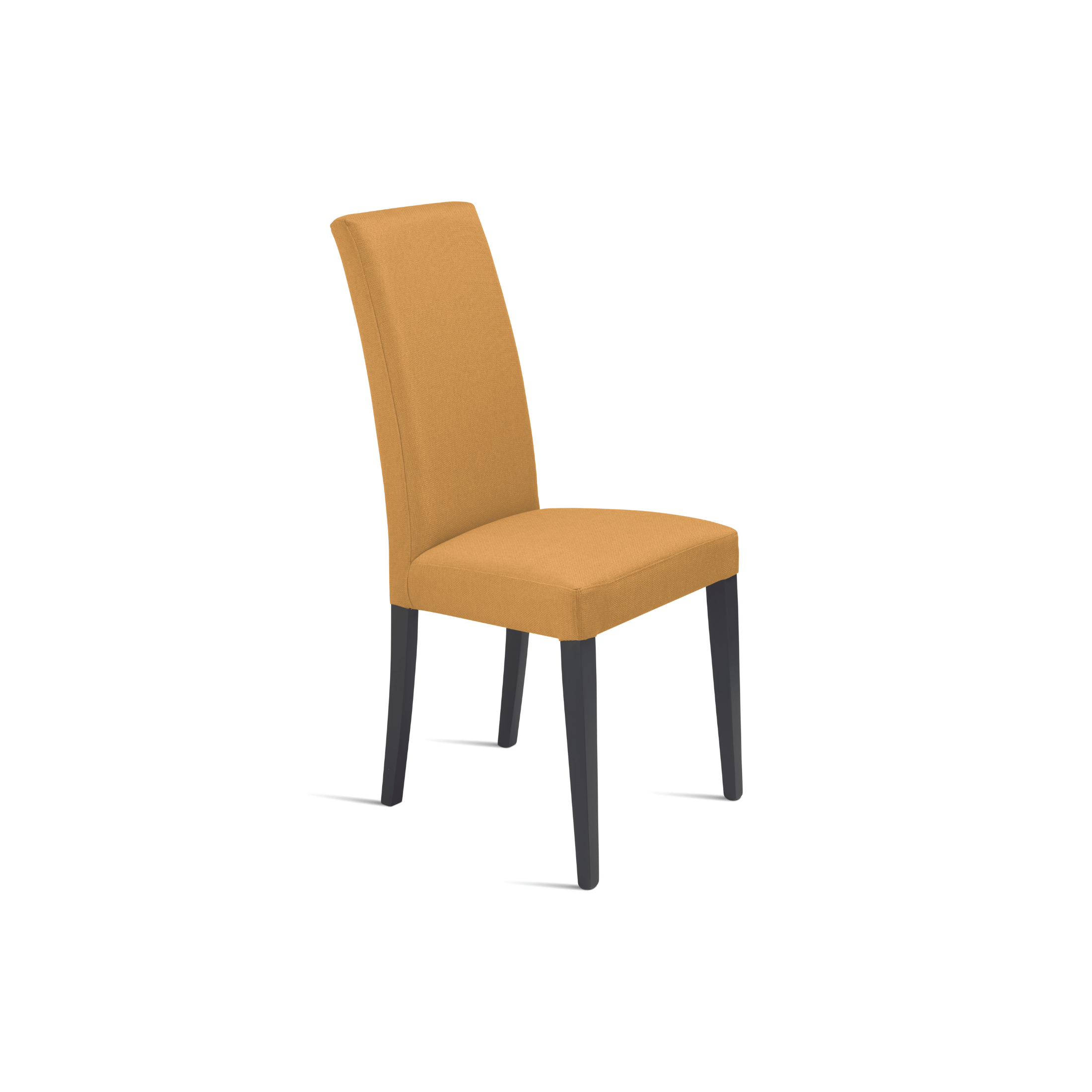 Set sedie eleganti in tessuto imbottito "Denver" da soggiorno con gambe in legno