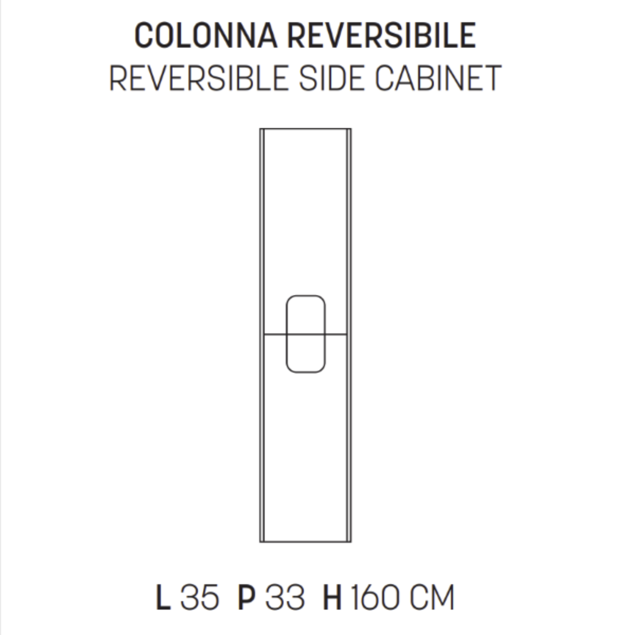 Meuble de salle de bain suspendu "Arco120" 2 tiroirs, lavabo et miroir avec colonne