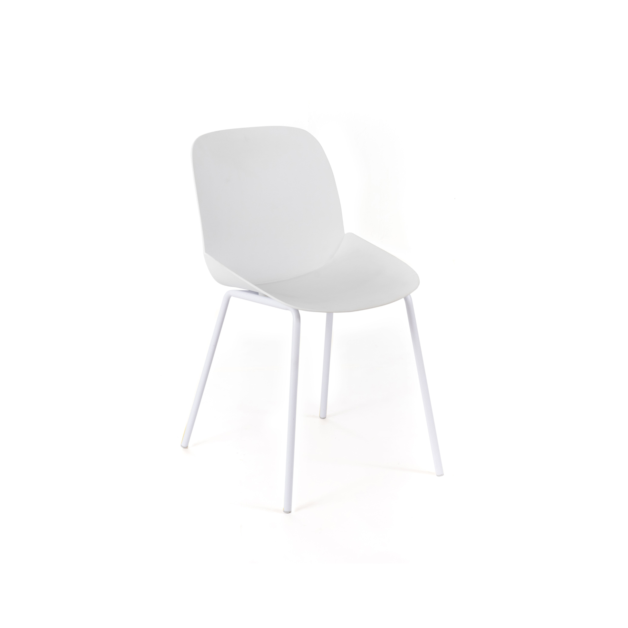 Elegante silla de polipropileno "Eva" 46x55 cm 79h