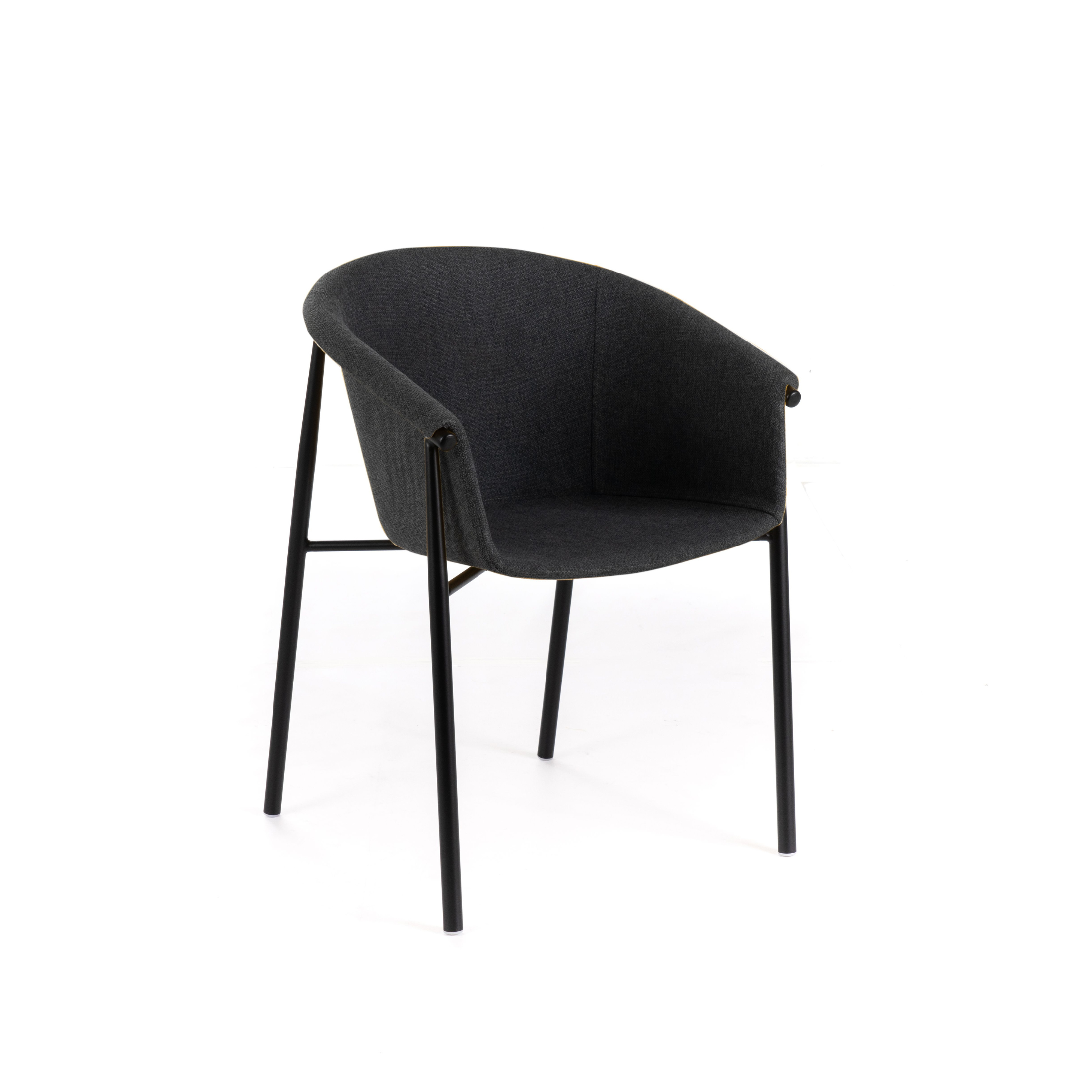 Silla de tela "Nari", elegante sillón moderno 56x58 79h cm