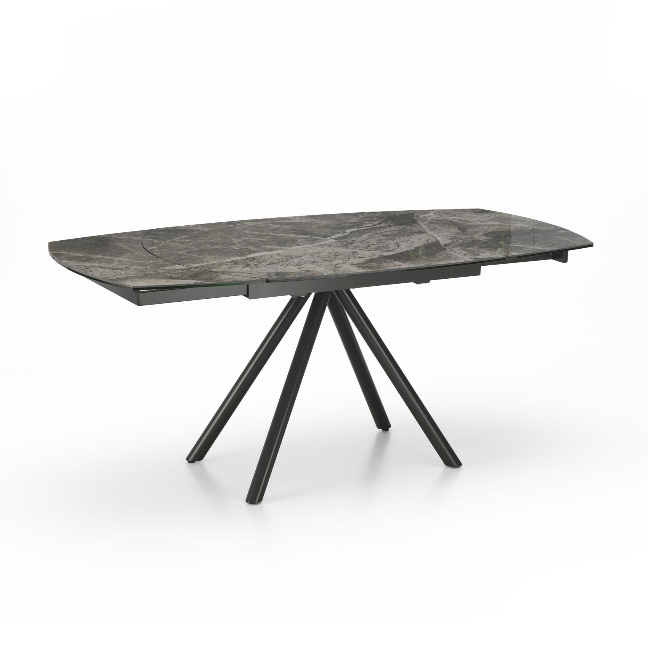 Tavolo allungabile moderno "Atmosphera" con piano in ceramica struttura in metallo verniciato