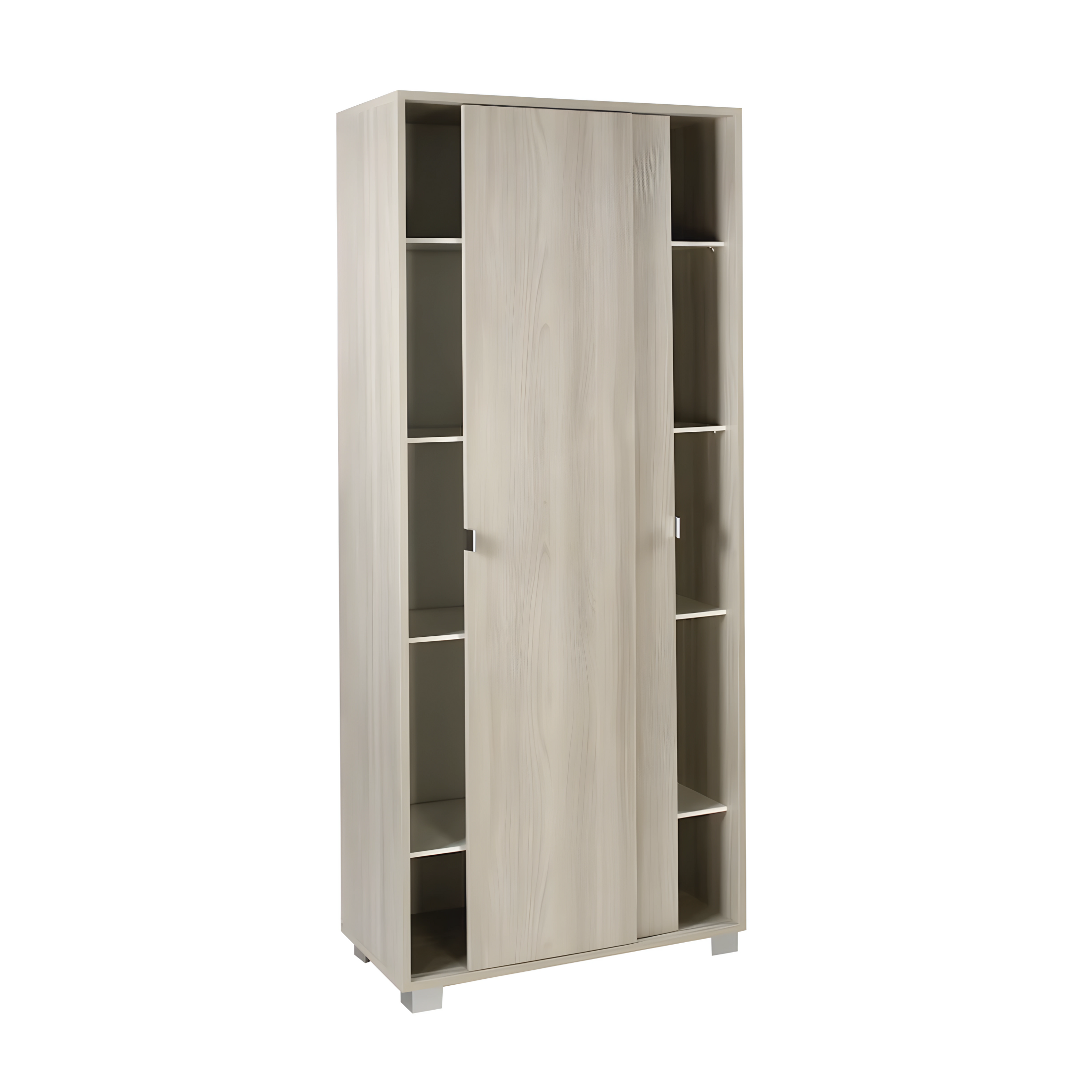 Armoire armoire en bois "Slide" 2 portes coulissantes 82x41 cm 190h