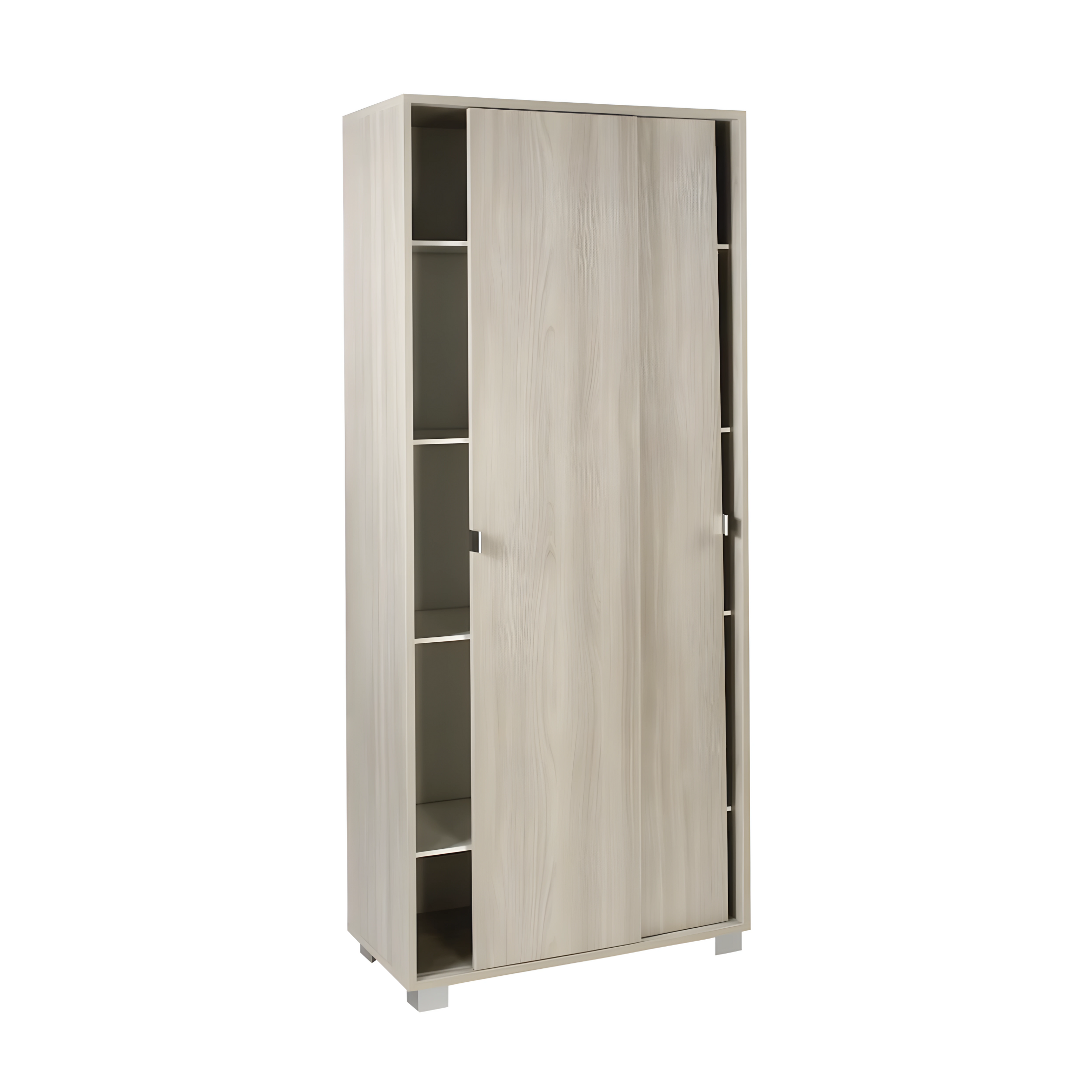 Armoire armoire en bois "Slide" 2 portes coulissantes 82x41 cm 190h