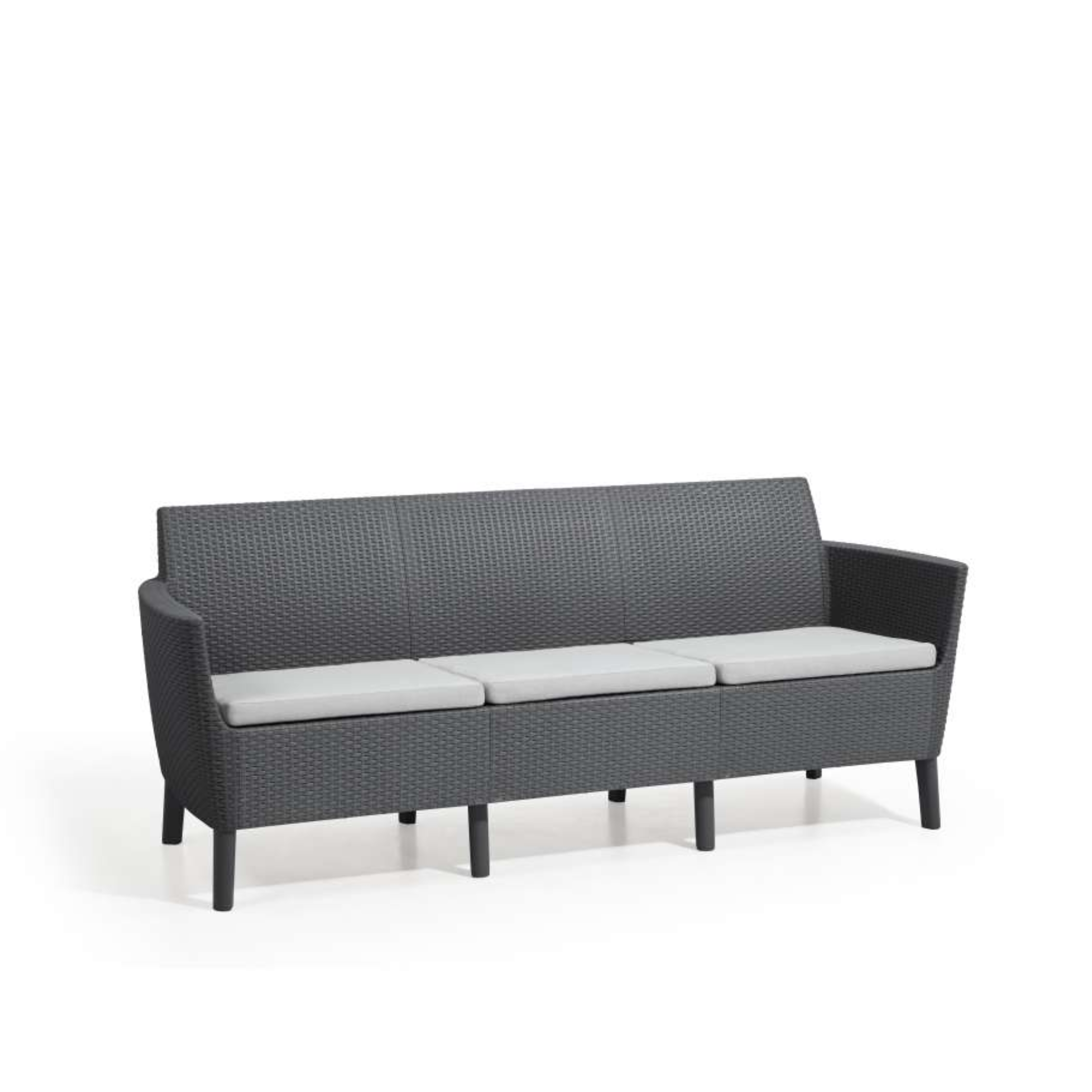 Divano da giardino "Salemo Lounge"  3 posti con cuscini cm 187x66,5 76h