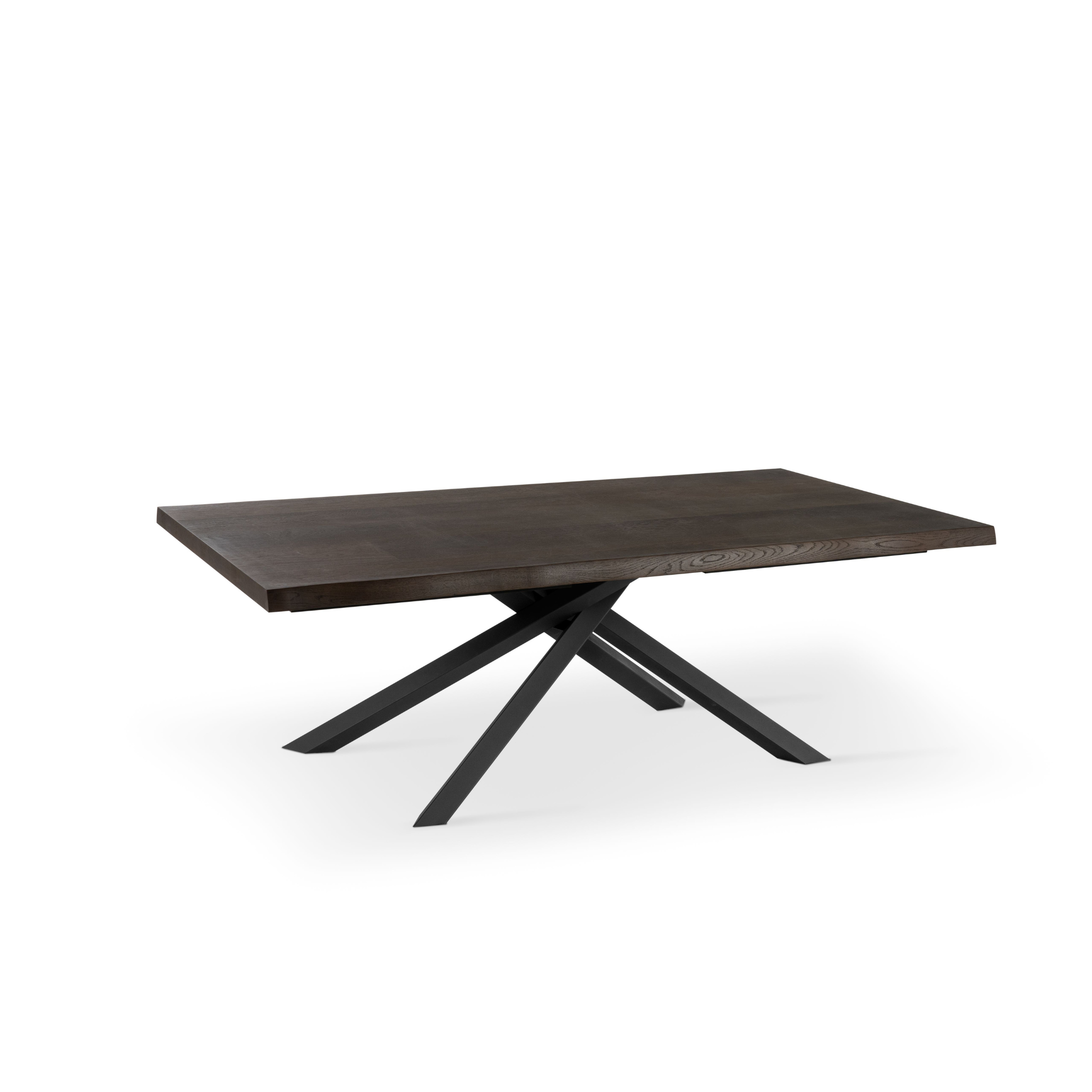 Mesa fija con tapa de madera patas metálicas "Spike" 160x90 cm 76h