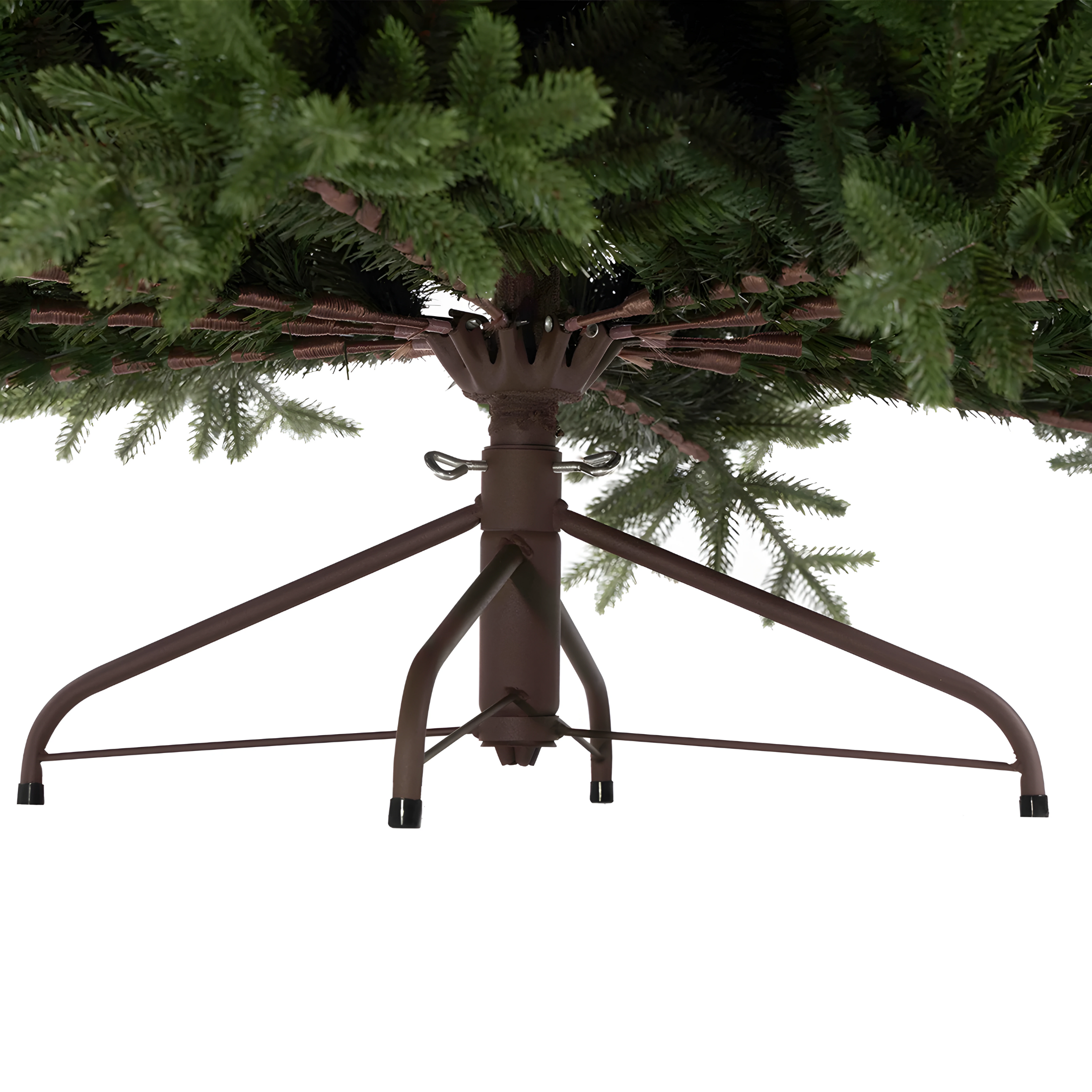 Albero di Natale "Rudolph" con Led e tronco marrone 80% PE effetto Real Touch cm 180h