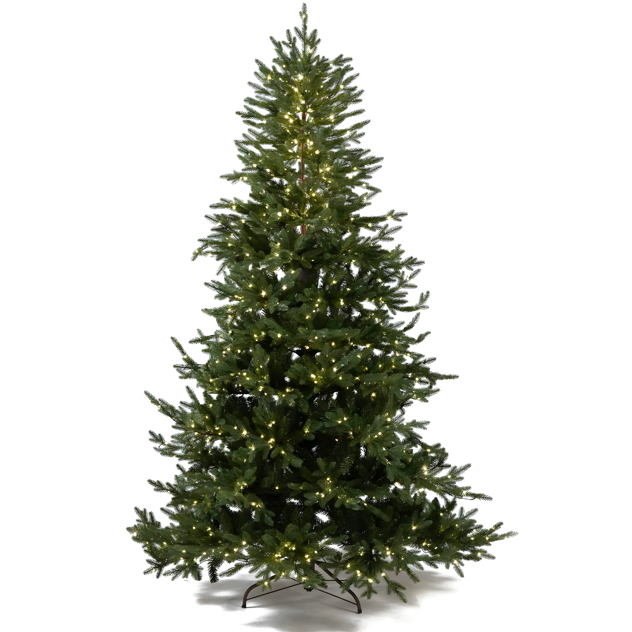 Albero di Natale "Rudolph" con Led e tronco marrone 80% PE effetto Real Touch cm 240h