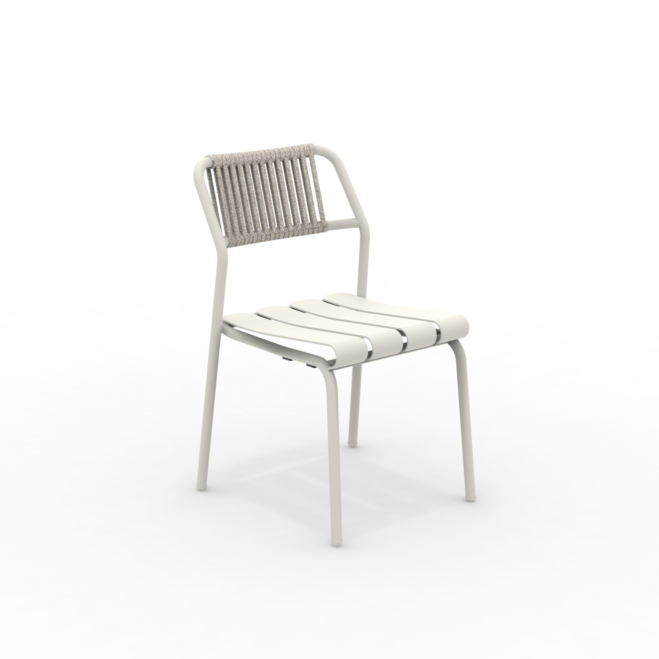 Fauteuil de jardin empilable "Tosca" en métal peint 55x55 cm 98h