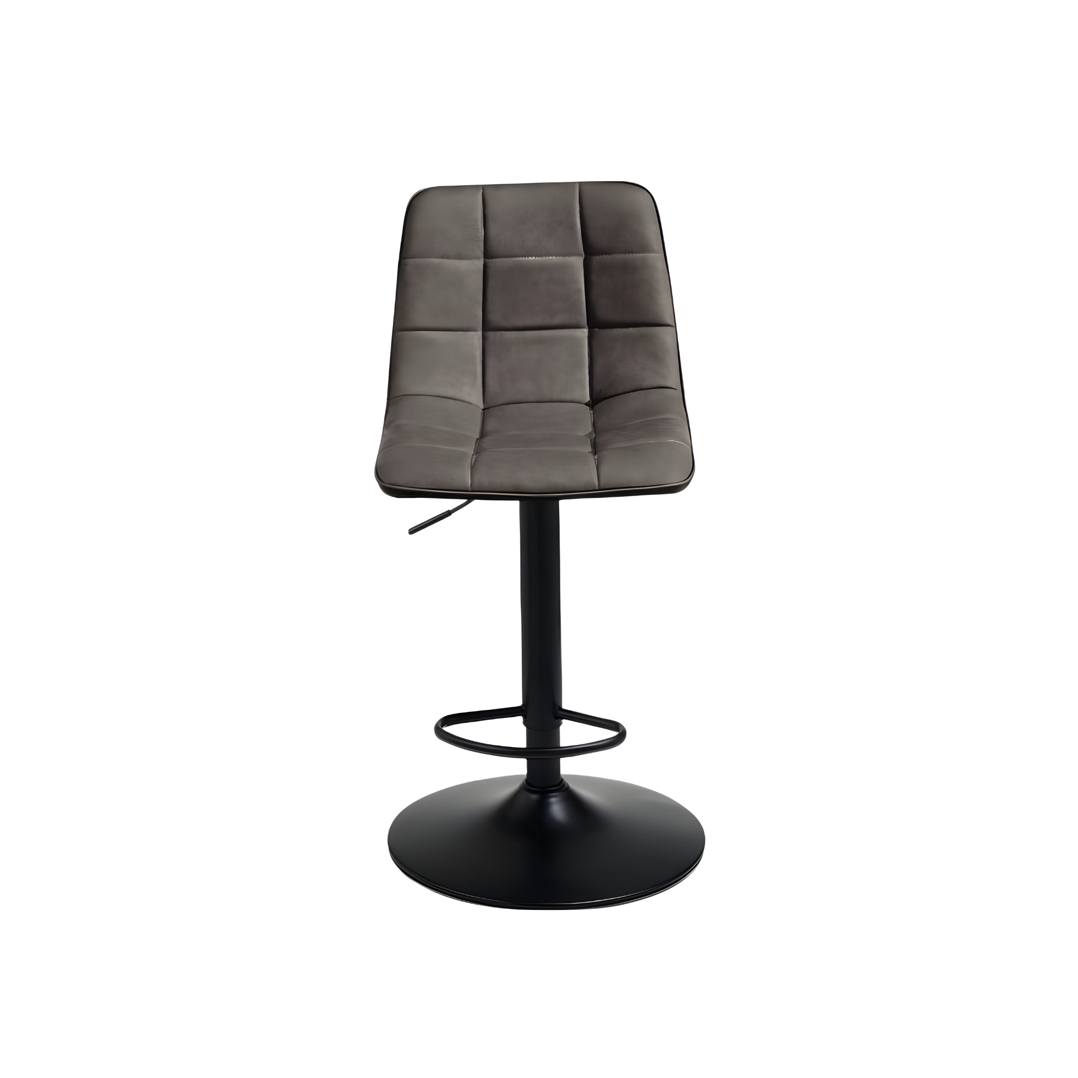 Silla moderna "Arca" estructura de metal pintado asiento en ecopiel efecto soft touch 45x53 cm 88h