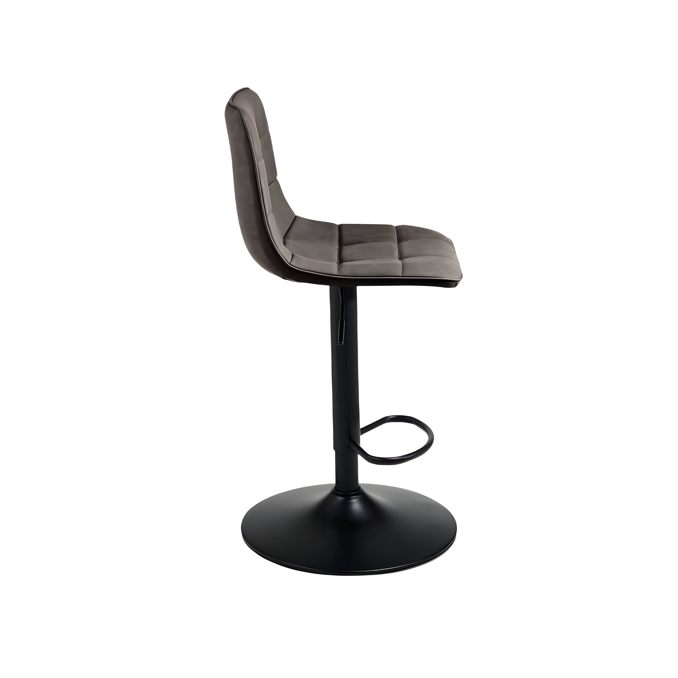 Silla moderna "Arca" estructura de metal pintado asiento en ecopiel efecto soft touch 45x53 cm 88h