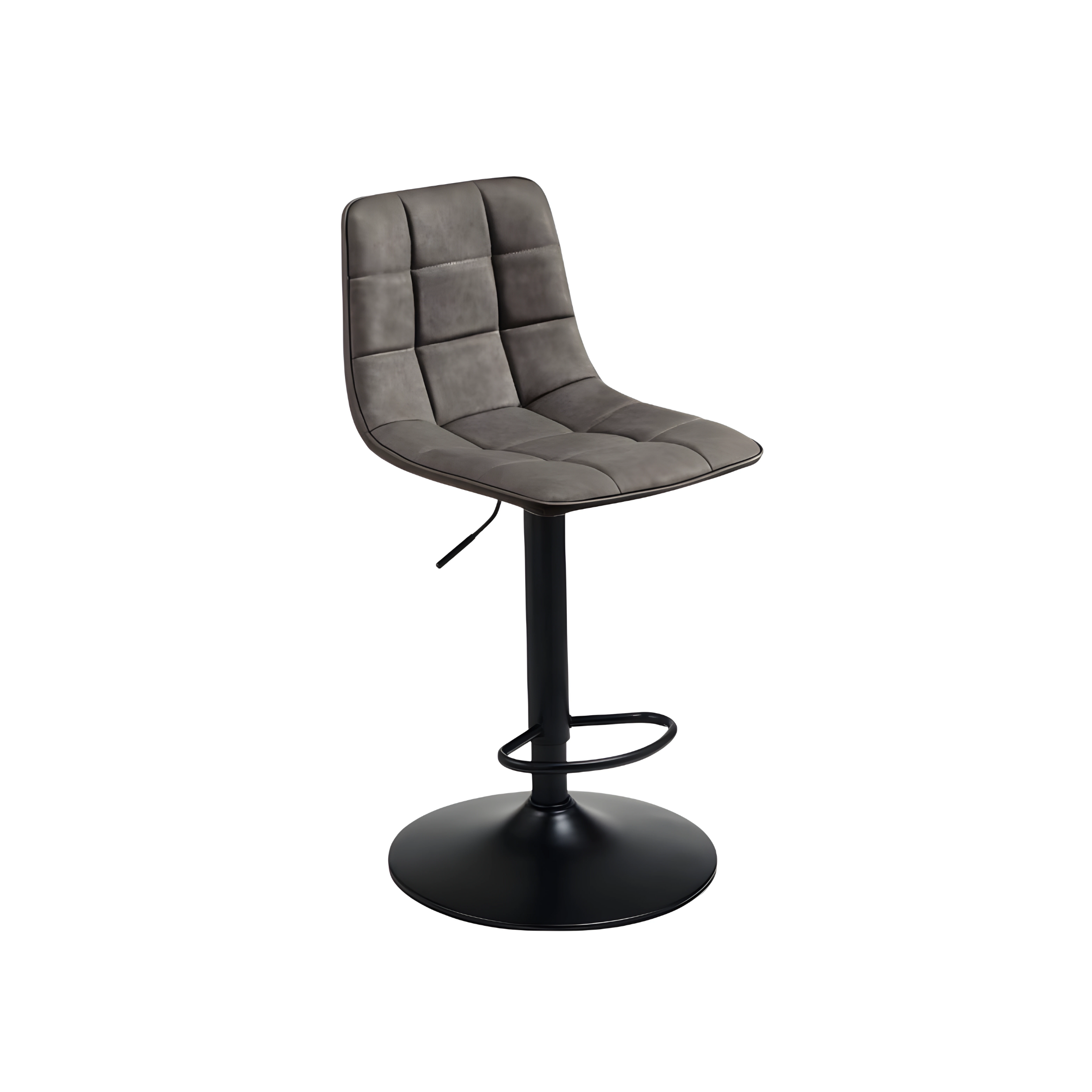 Silla moderna "Arca" estructura de metal pintado asiento en ecopiel efecto soft touch 45x53 cm 88h