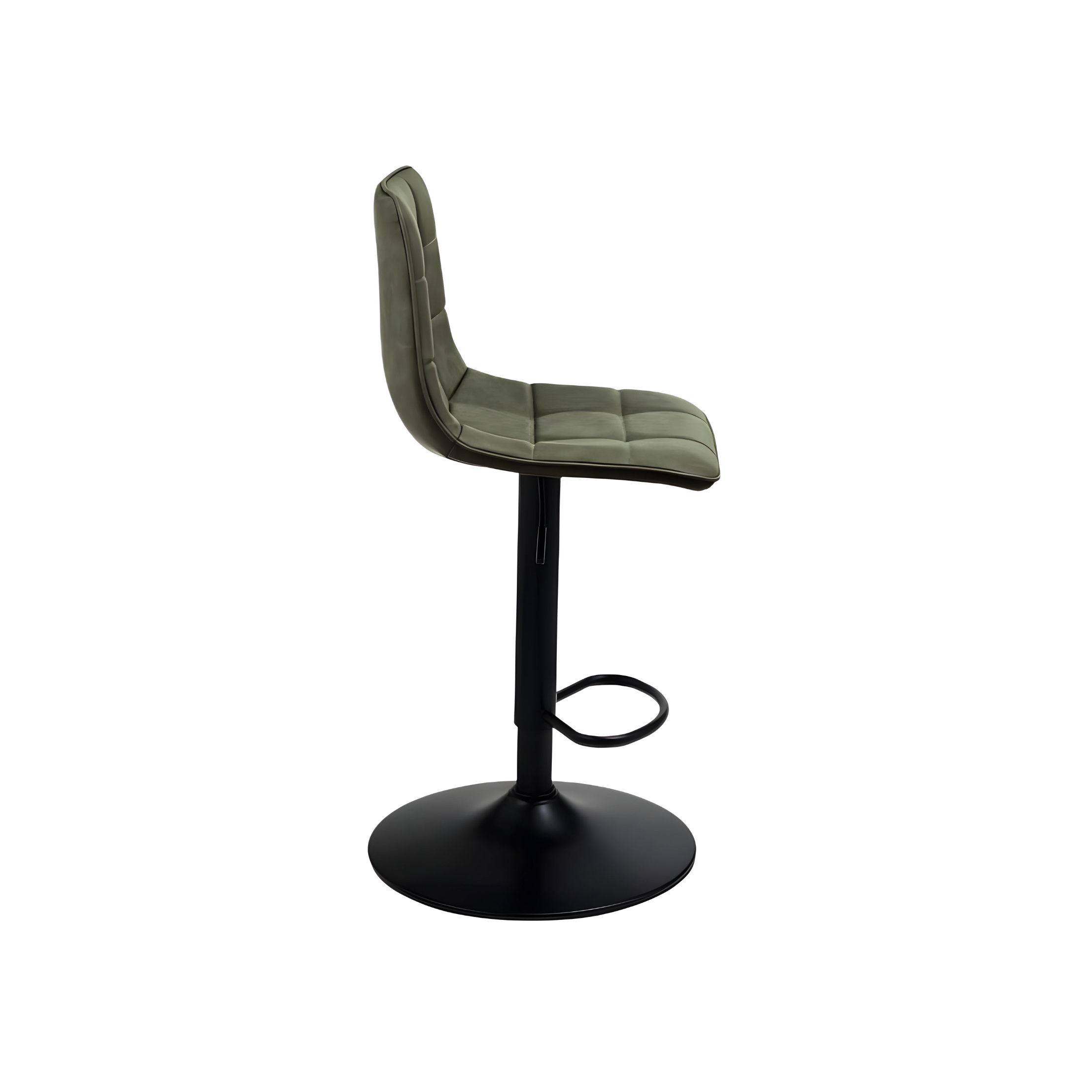 Silla moderna "Arca" estructura de metal pintado asiento en ecopiel efecto soft touch 45x53 cm 88h