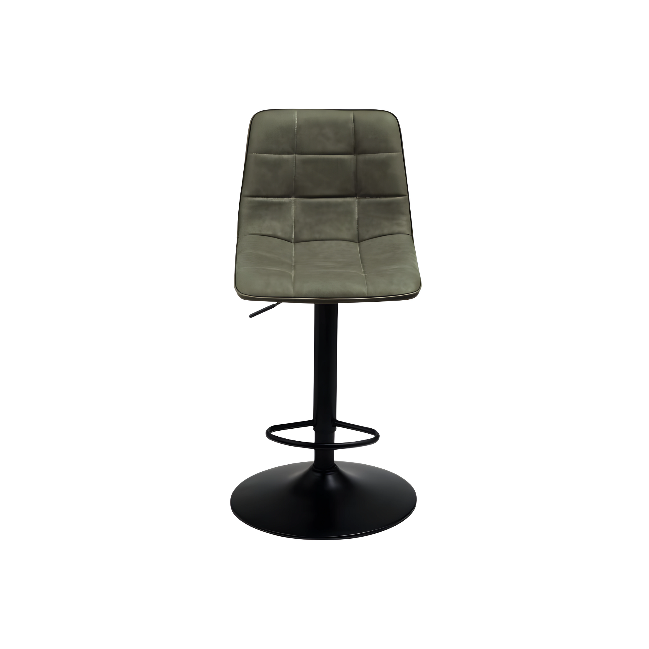 Silla moderna "Arca" estructura de metal pintado asiento en ecopiel efecto soft touch 45x53 cm 88h