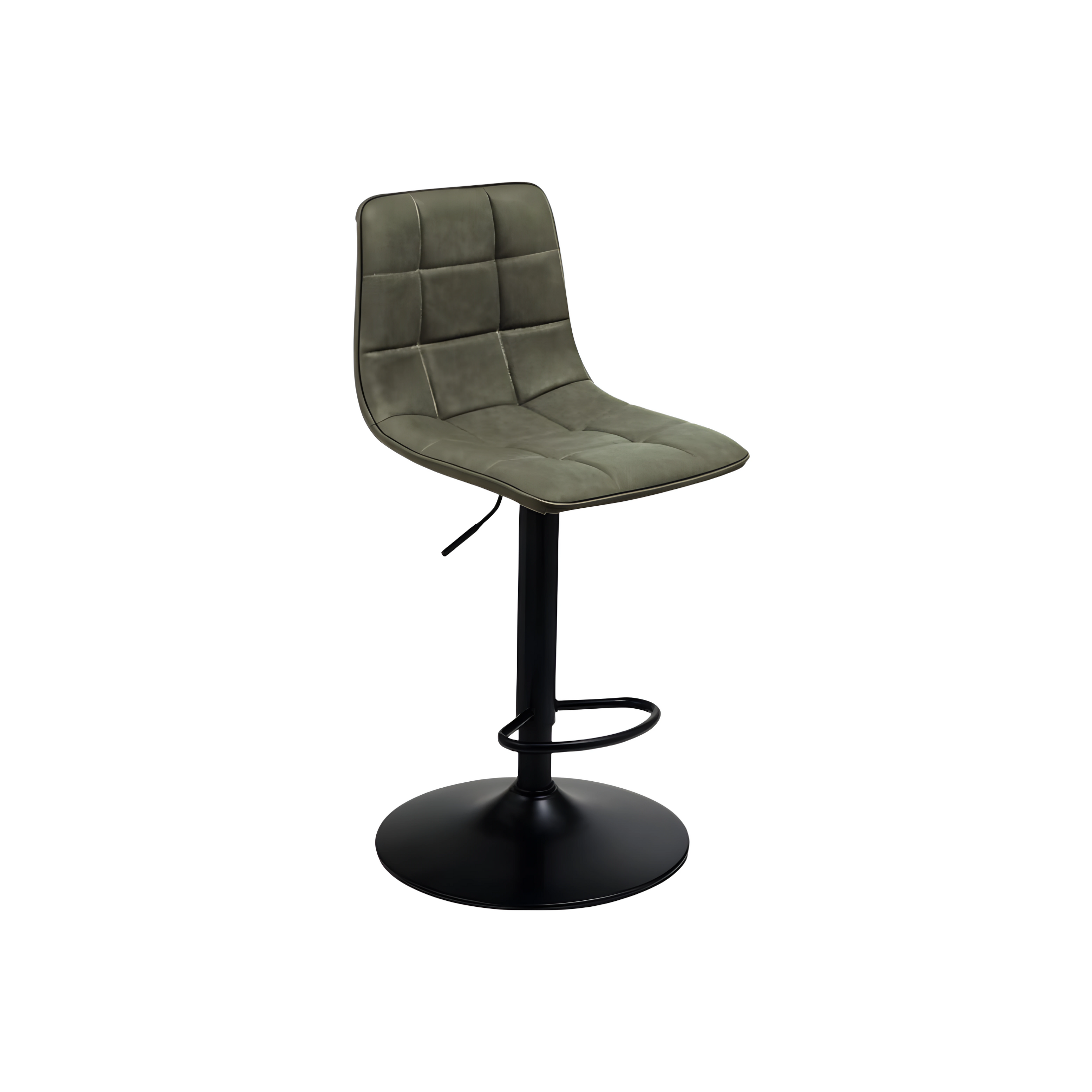 Silla moderna "Arca" estructura de metal pintado asiento en ecopiel efecto soft touch 45x53 cm 88h