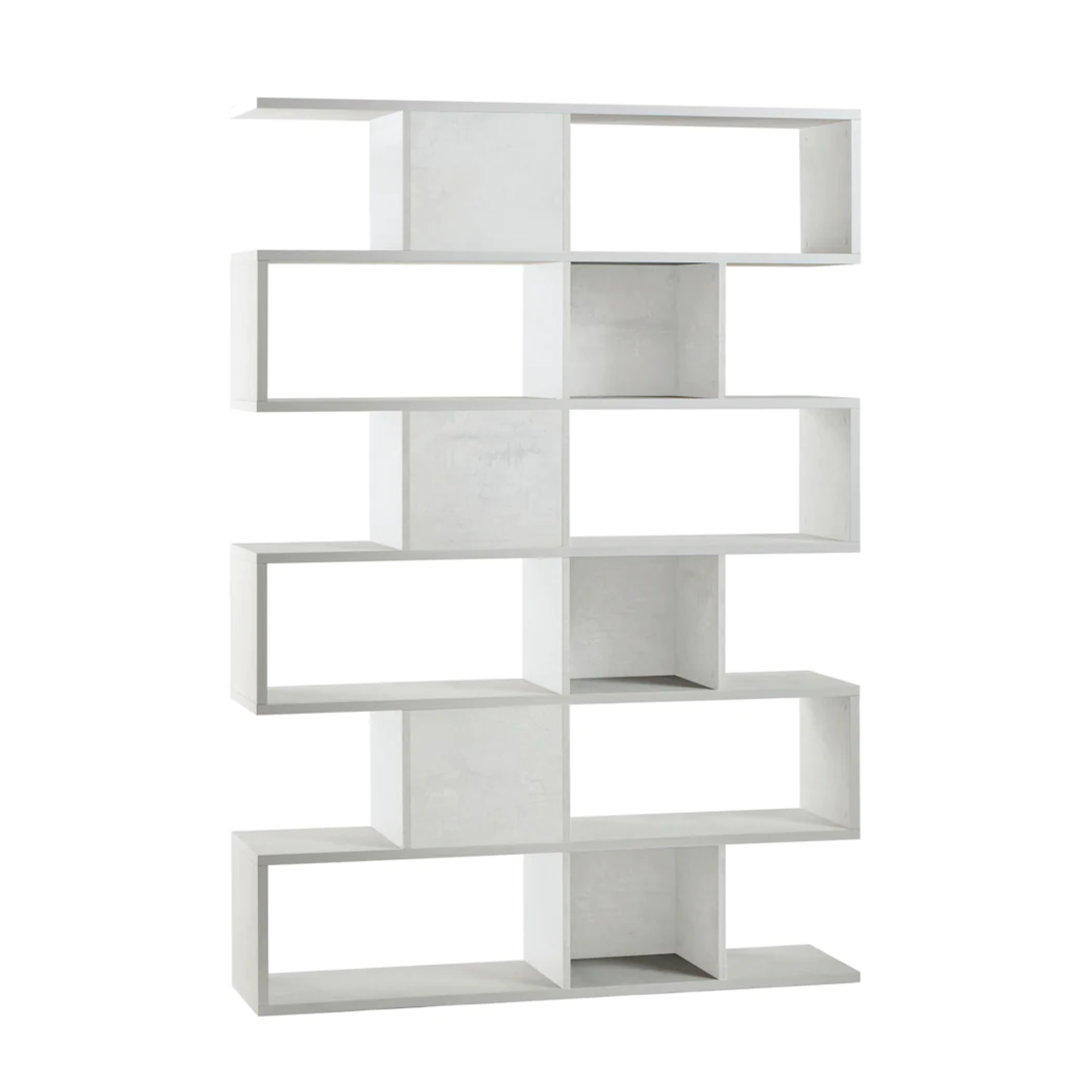 Librería modular divisoria moderna 6 estantes "Freud" 150x37 cm 215h