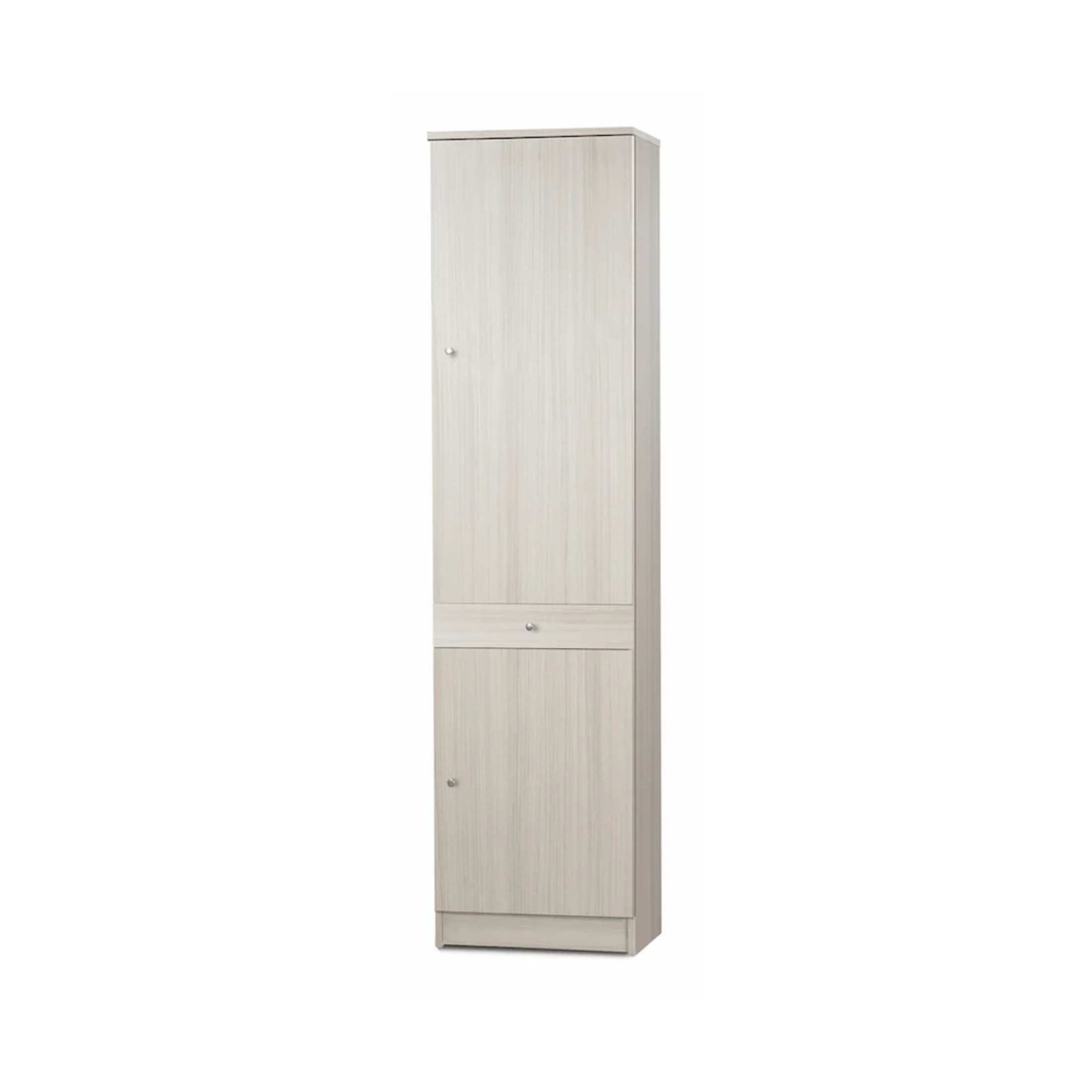 Meuble colonne "Country" 2 portes bois 1 tiroir 46x34 cm 183h