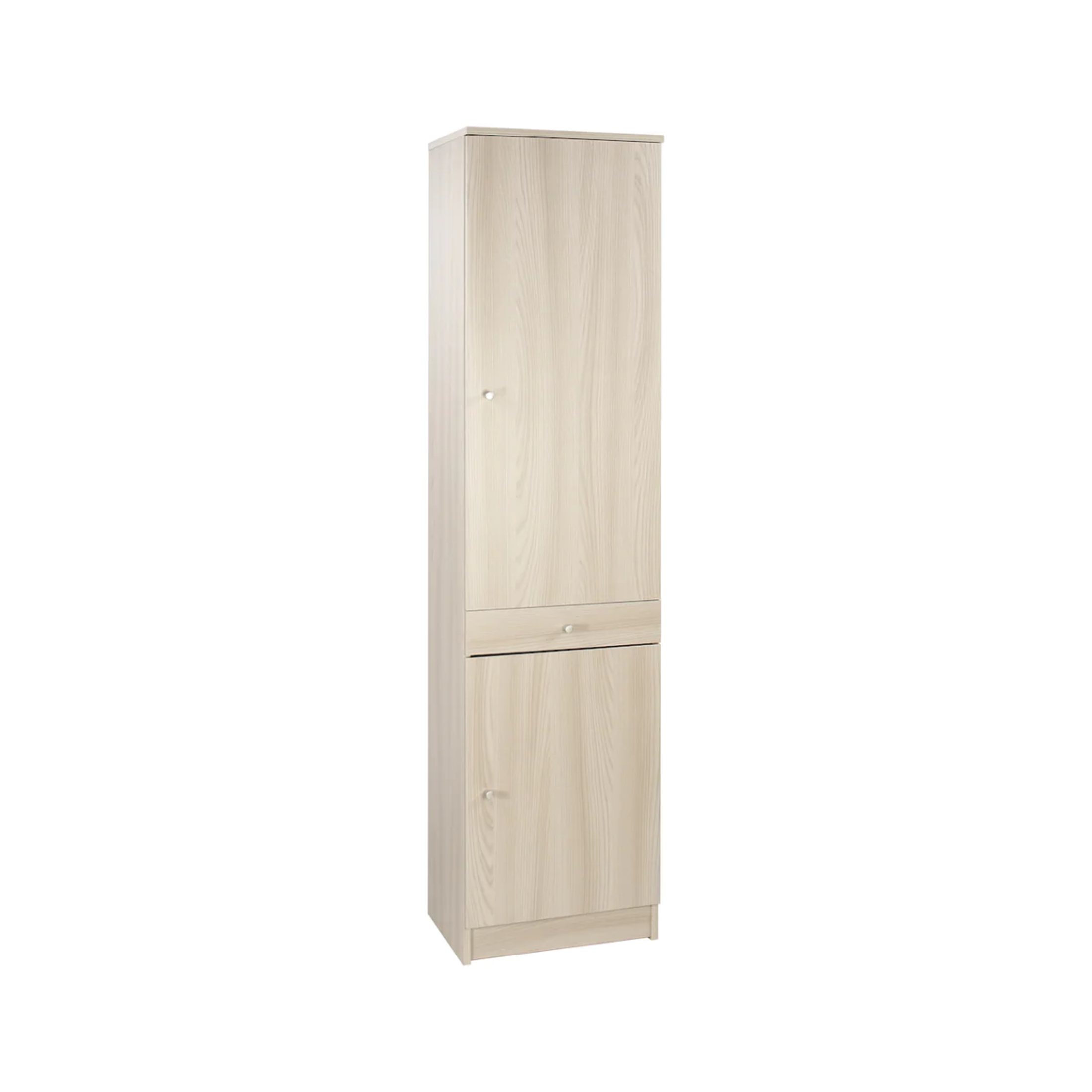 Meuble colonne "Country" 2 portes bois 1 tiroir 46x34 cm 183h