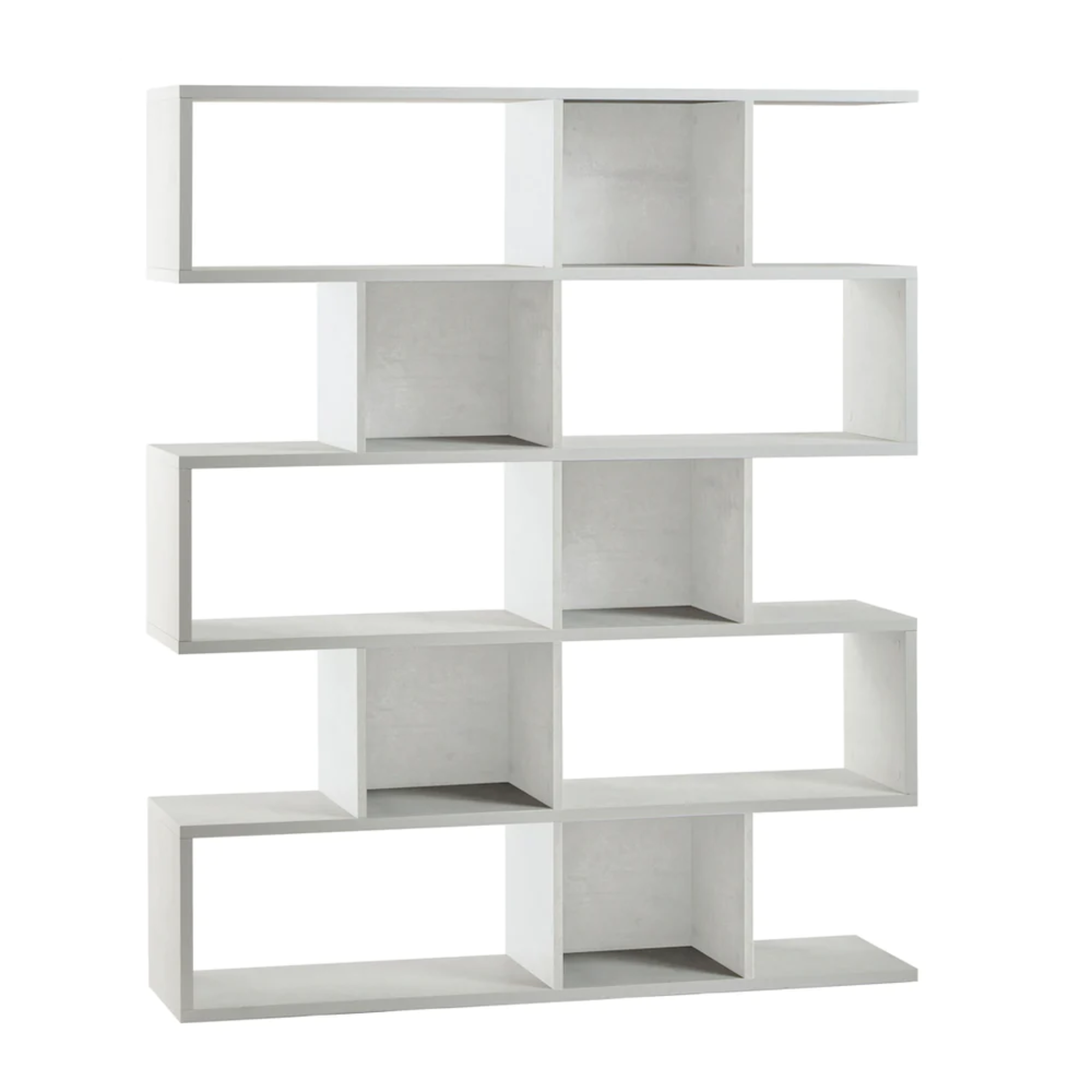 Librería modular divisoria moderna con 5 estantes "Talento" 150x37 cm 178h