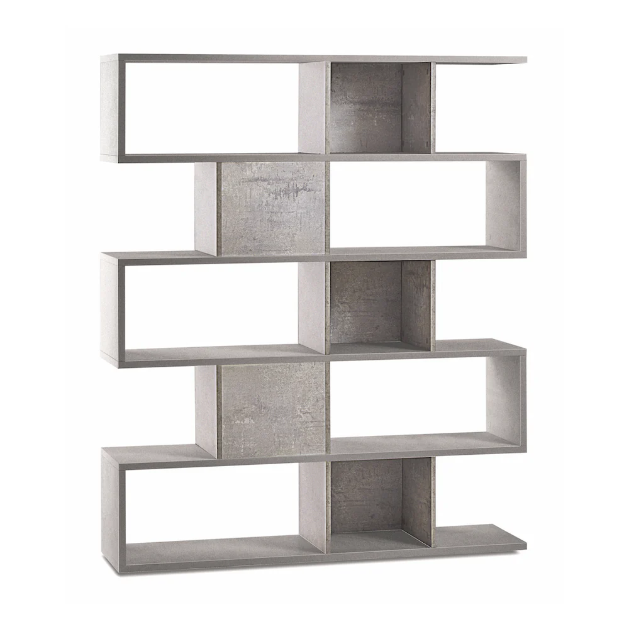 Librería modular divisoria moderna con 5 estantes "Talento" 150x37 cm 178h