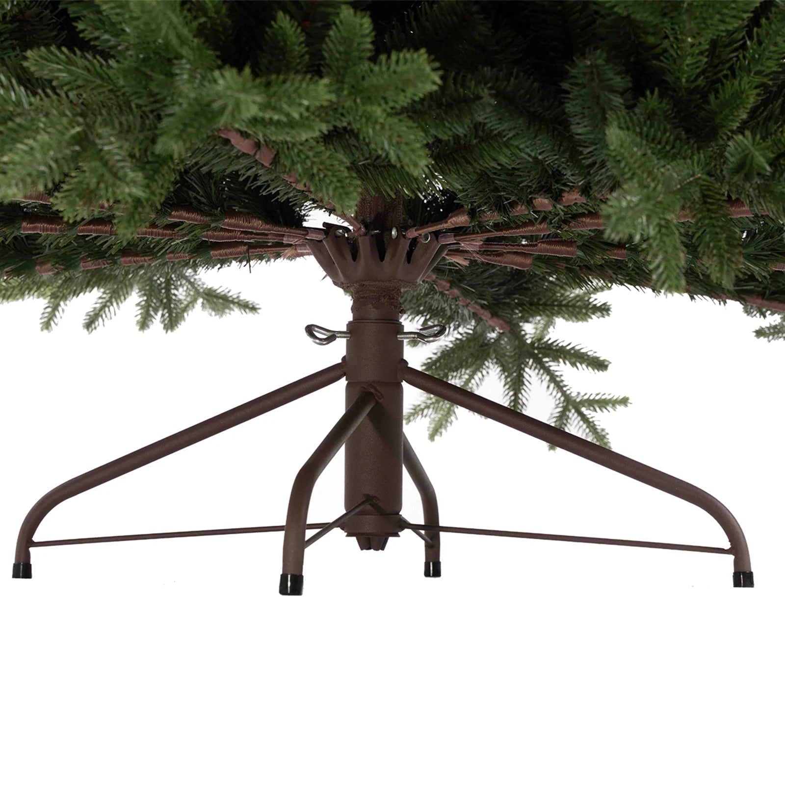 Albero di natale "Stromboli" con Led e Tronco Marrone 80% PE Effetto Real Touch cm 180