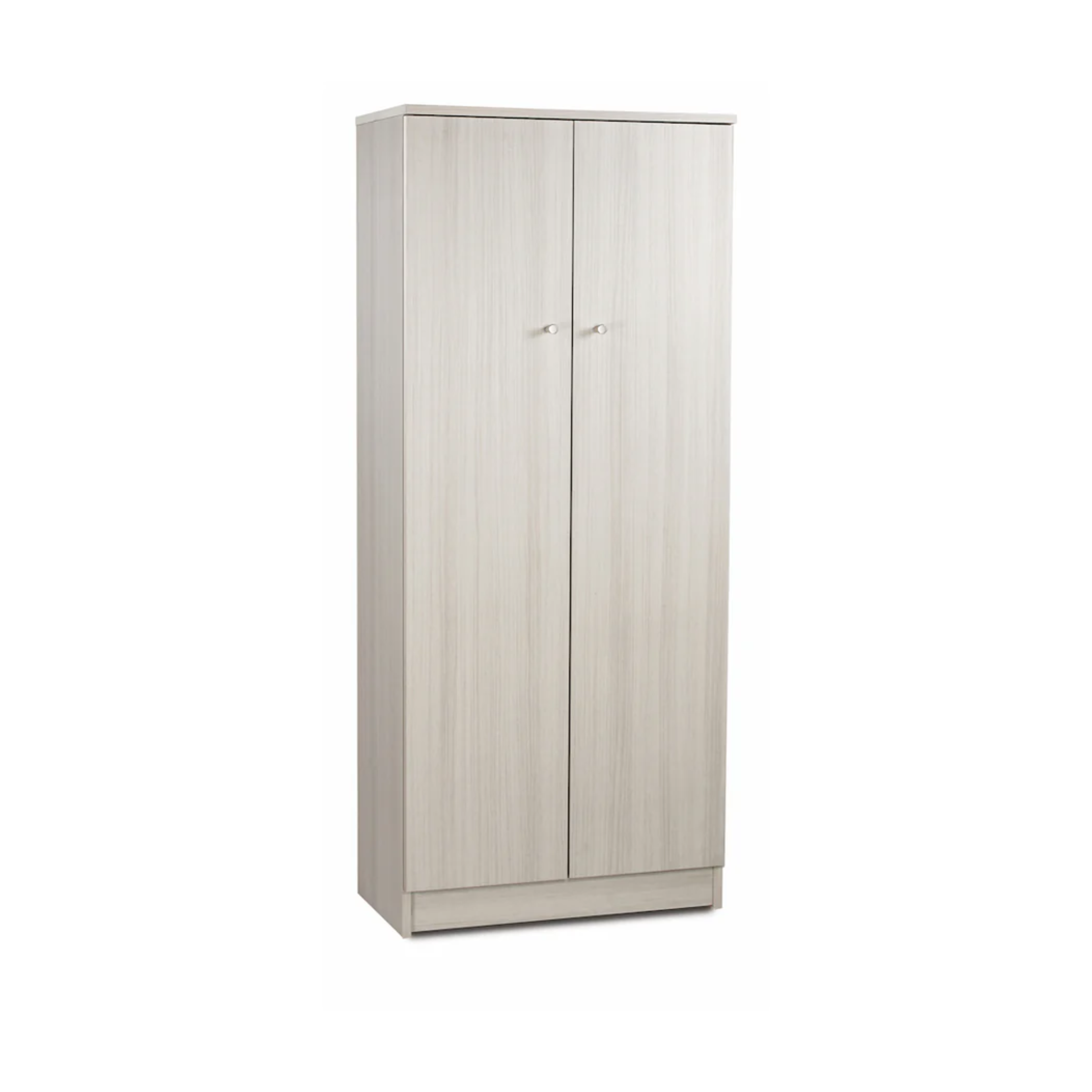 Armoire armoire en bois 2 portes 3 étagères réglables "Matilde" 62x34 cm 147h