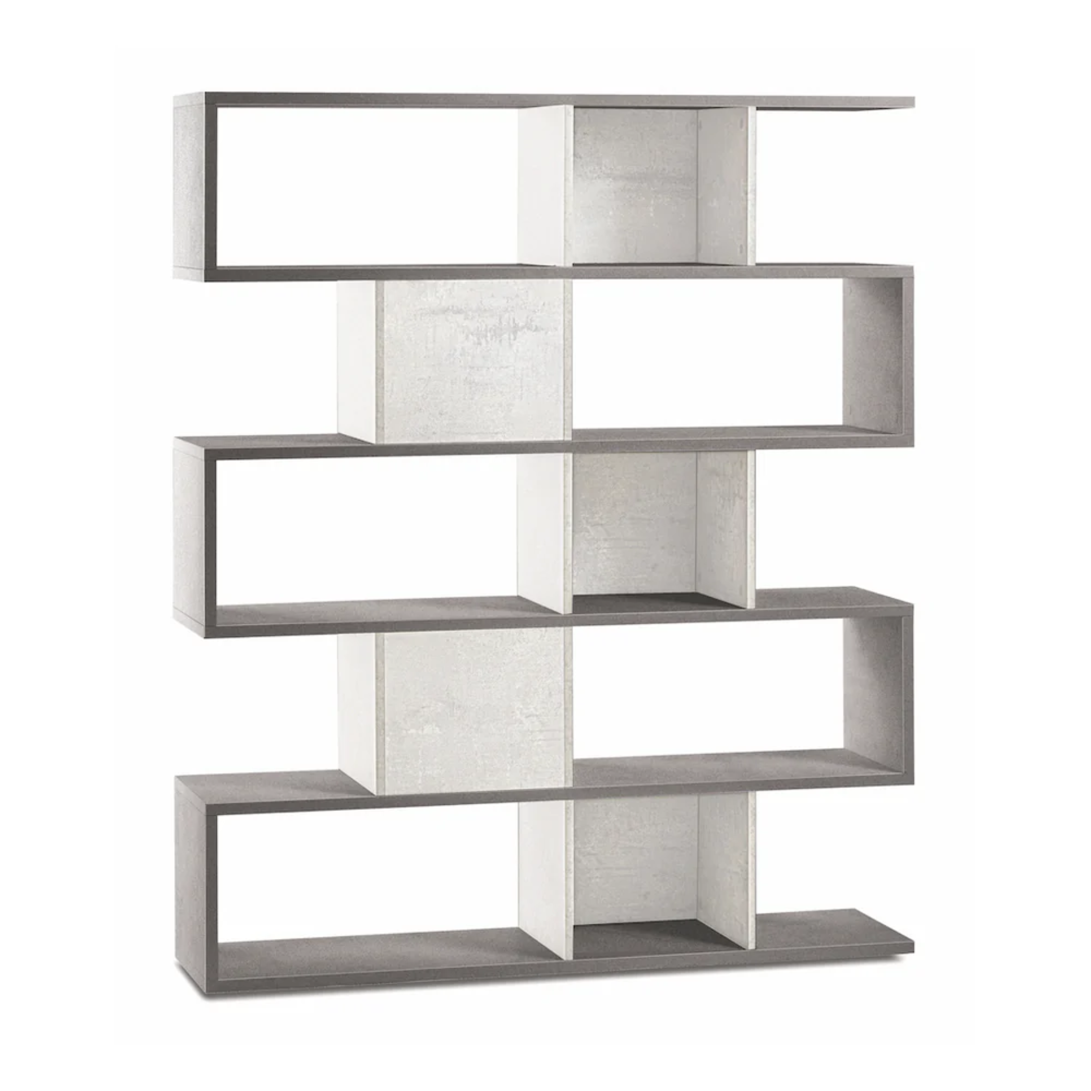 Librería modular divisoria moderna con 5 estantes "Talento" 150x37 cm 178h