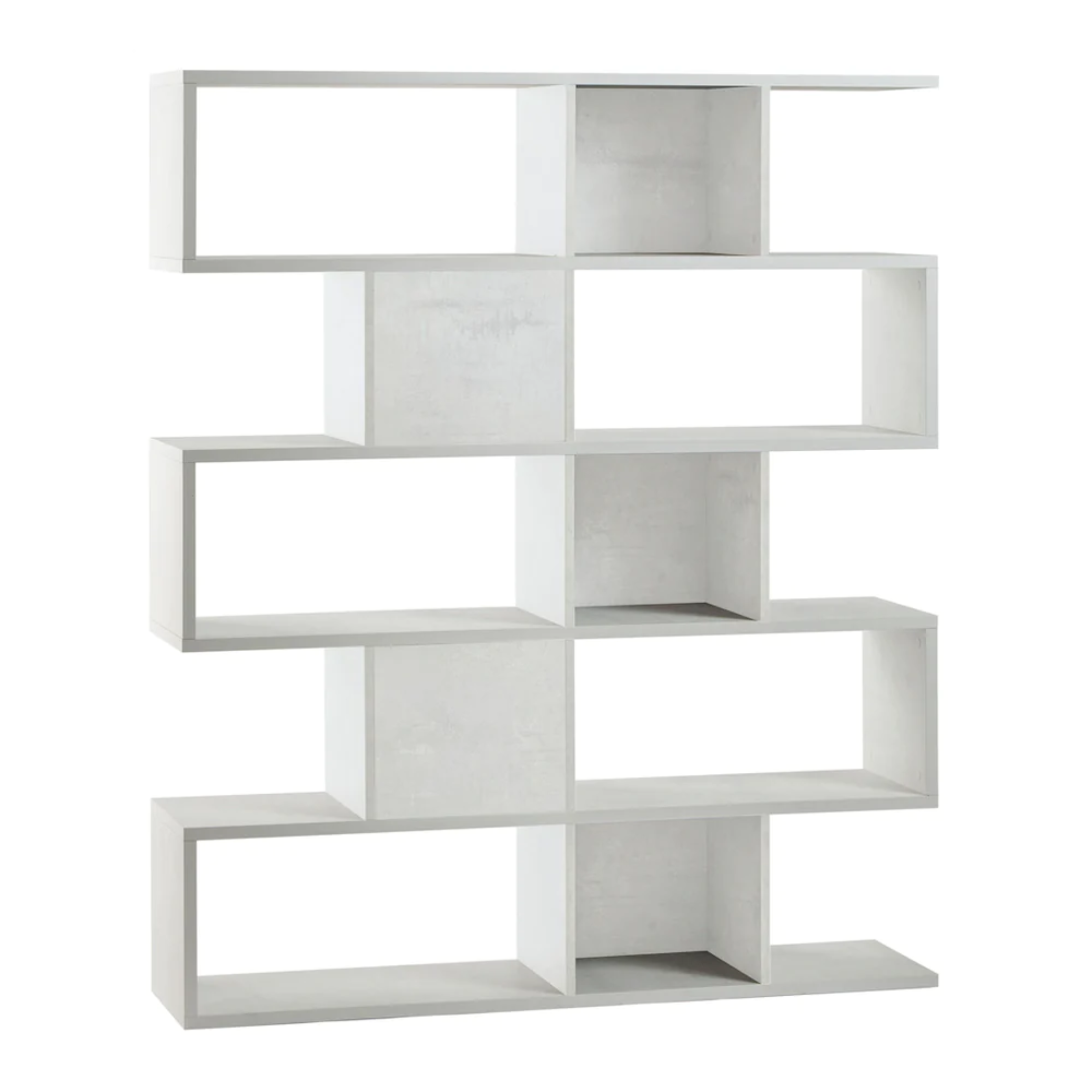 Librería modular divisoria moderna con 5 estantes "Talento" 150x37 cm 178h