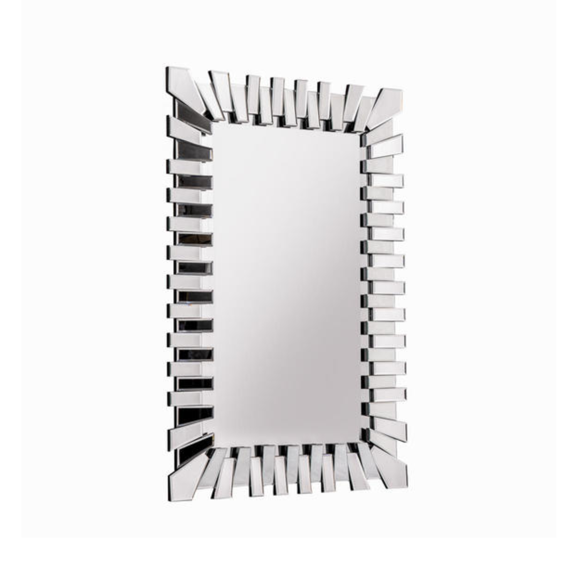 Specchio da parete "Medusa con cornice in argento cm 80x4 110h