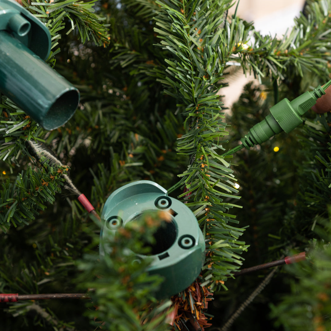 Árbol de Navidad con microled "Estocolmo" 70% PE efecto tacto real