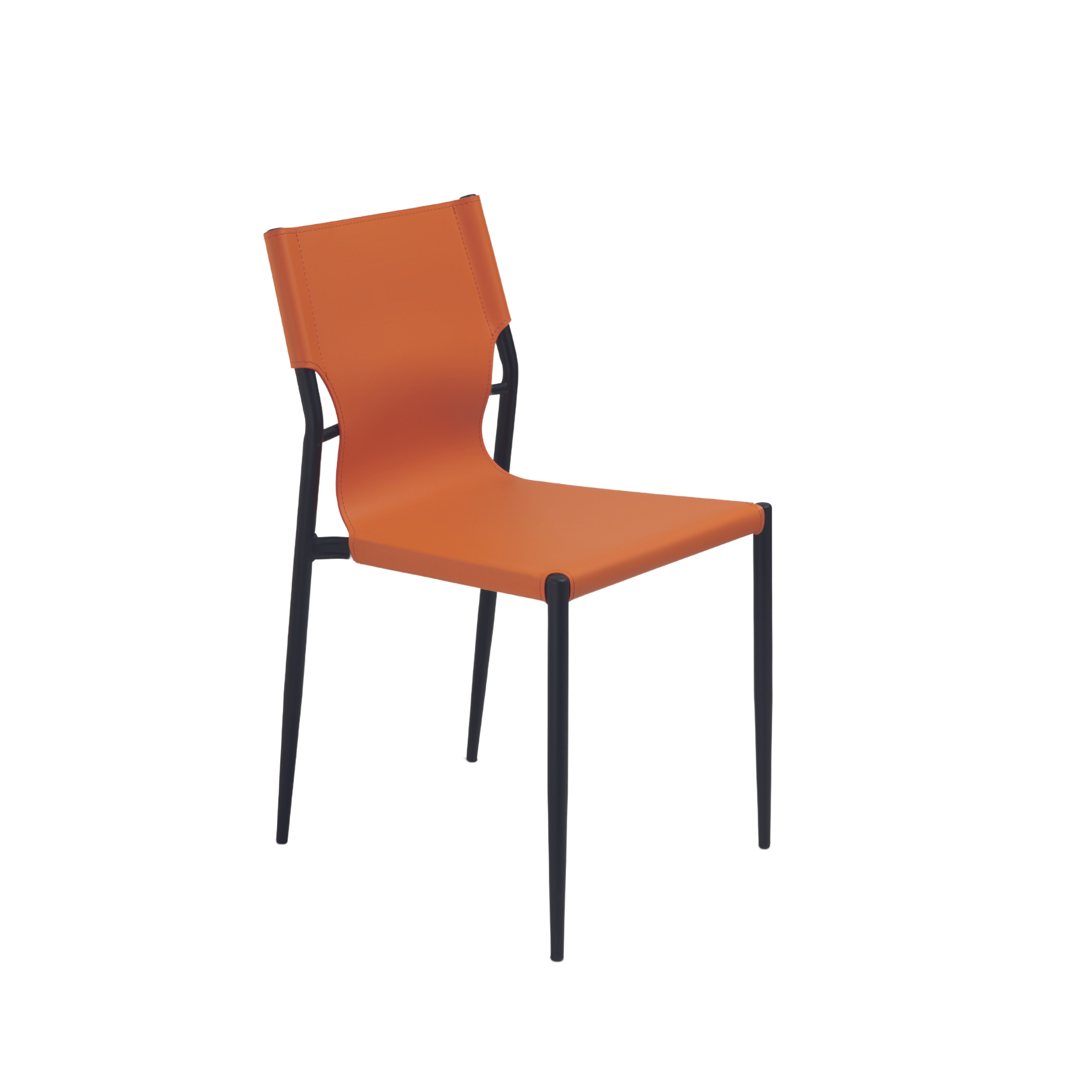 Set di sedie da pranzo "Sveva" con struttura in metallo verniciato cm 44x51 80h