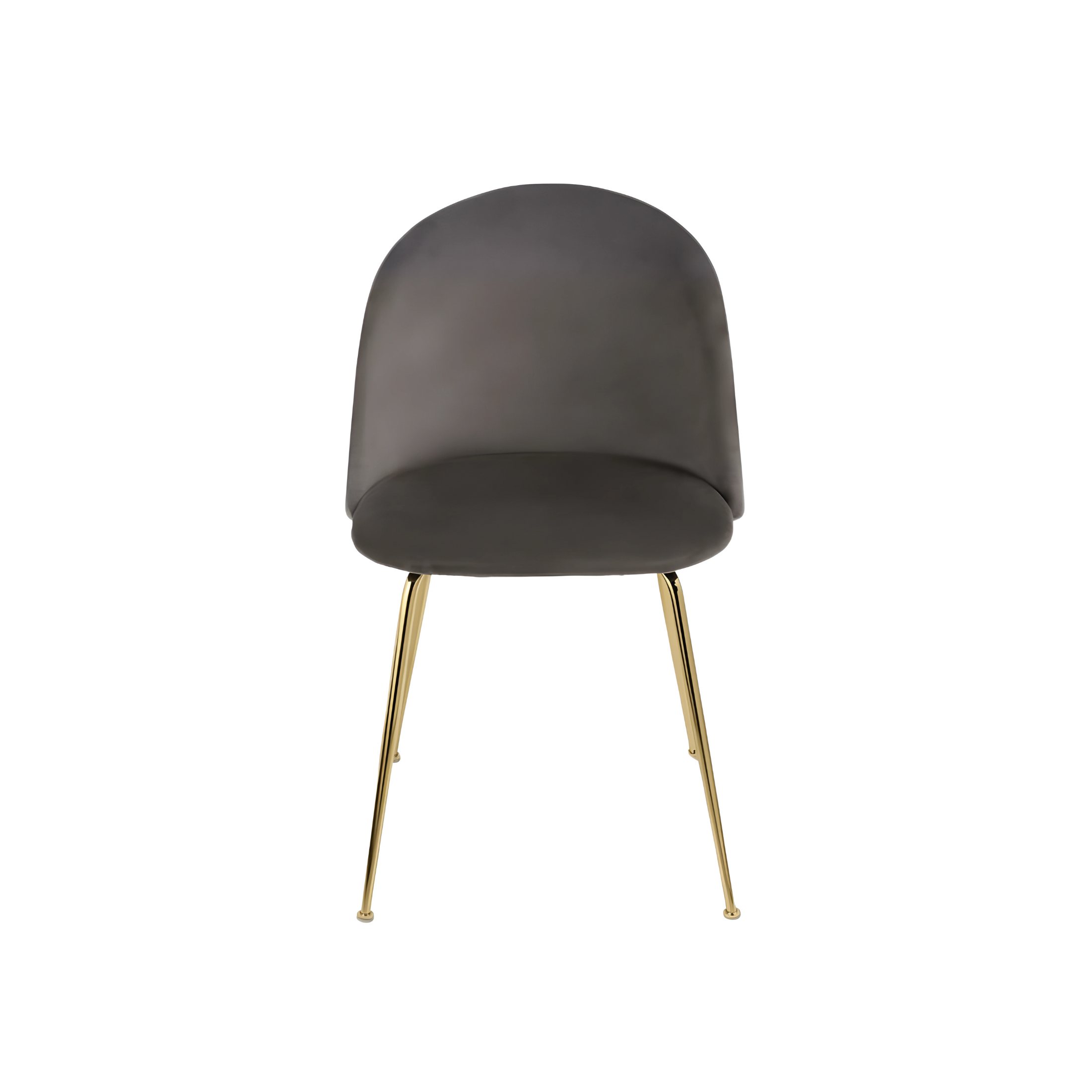 Chaise moderne en velours "Venezia" avec structure en métal 52x50 h81 cm