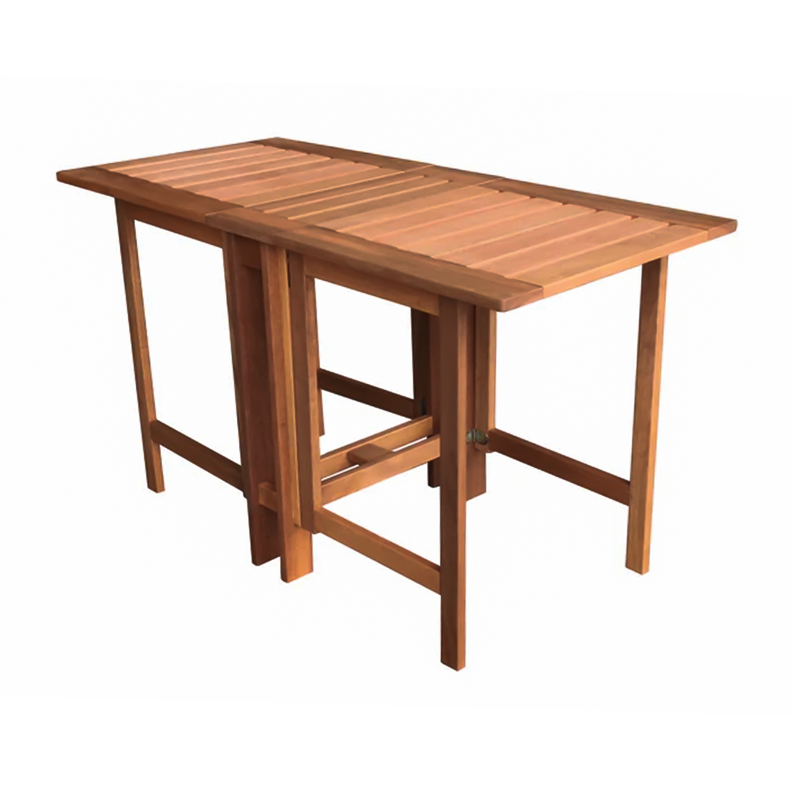 Tavolo da pranzo Royal in legno massello per giardino pieghevole o con foro porta ombrellone