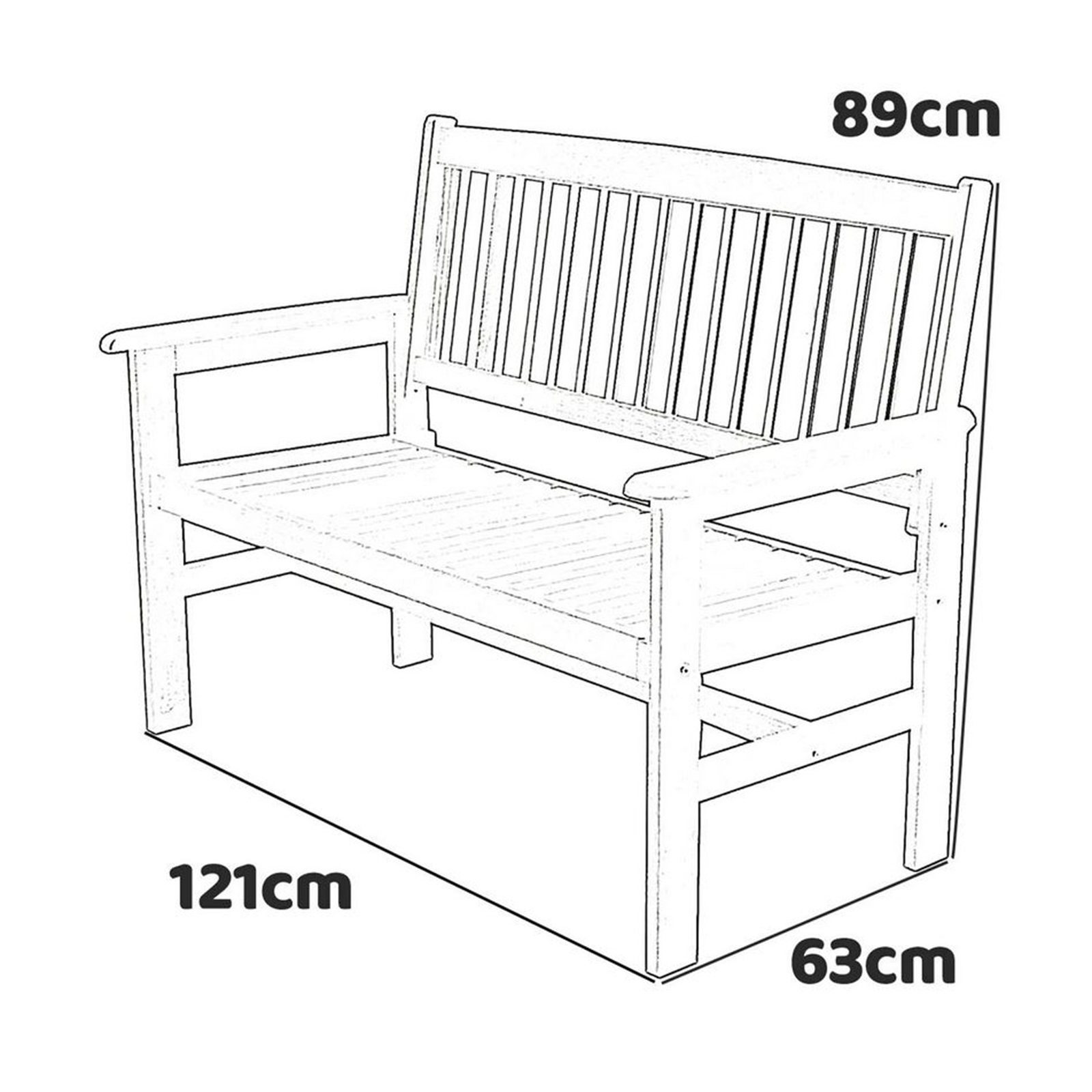 Sedia poltrona e panchina Royal in legno massello per giardino pieghevole