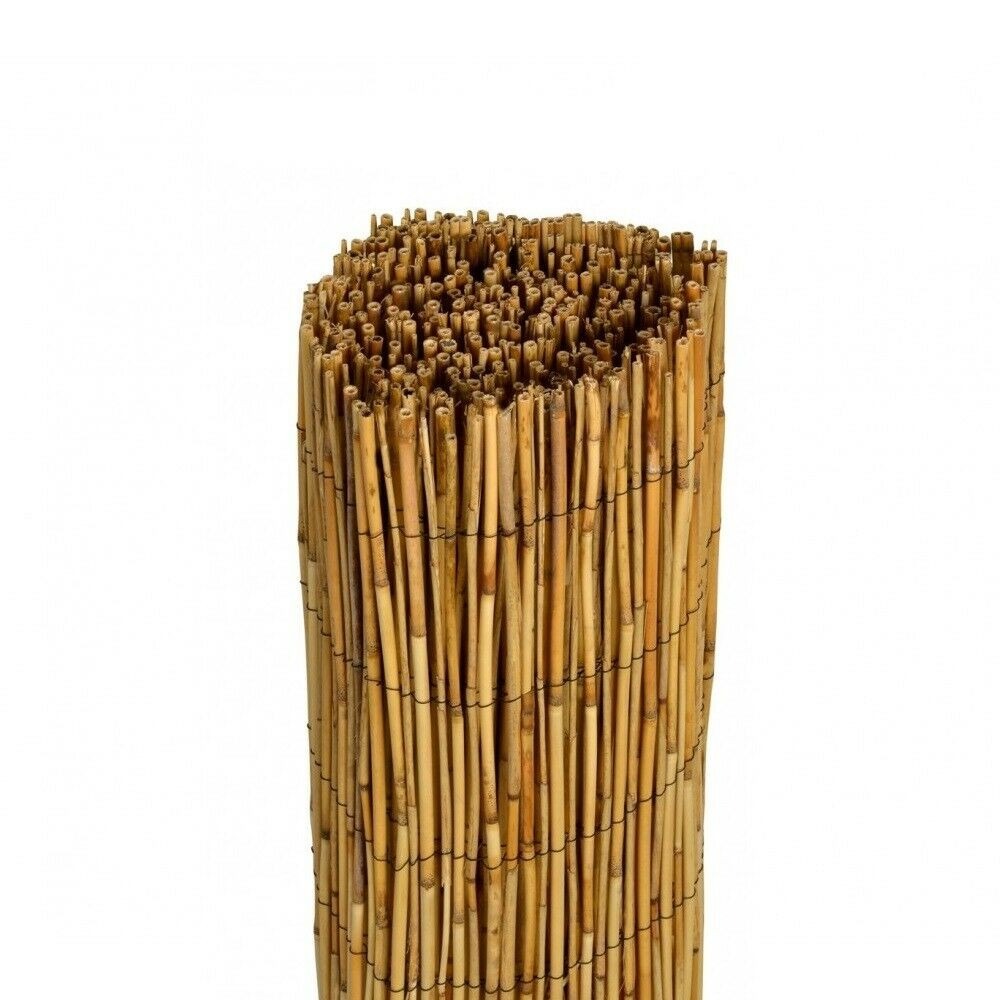 Arella da giardino in bambu naturale rilegate in filo di ferro canna Ø8-10  mm