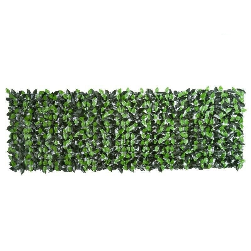 Rotolo di foglie finte in tessuto plastificato deocrazione e separè- ideale per giardino balconi e verande