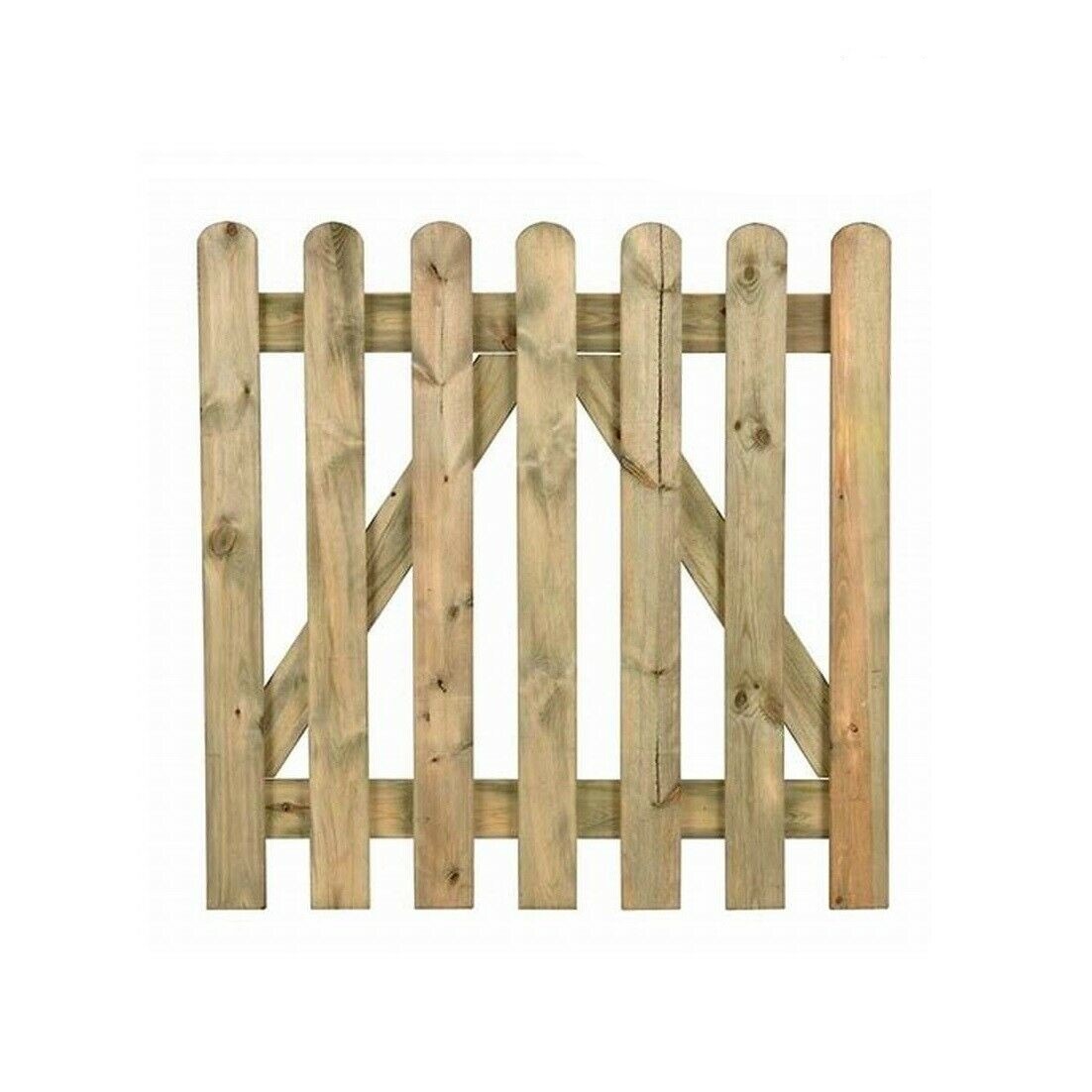 Cancello per recinzione da esterno in legno di Pino 100x100 cm
