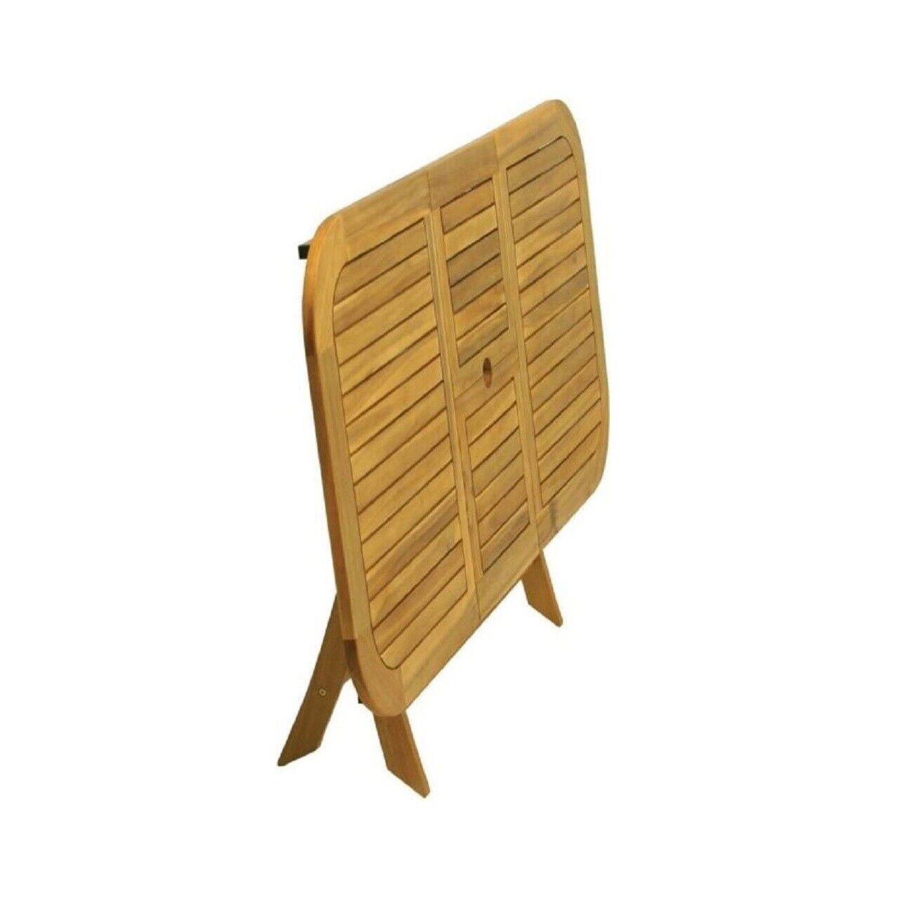 Tavolo da pranzo rettangolare pieghevole in legno di teak (120x70