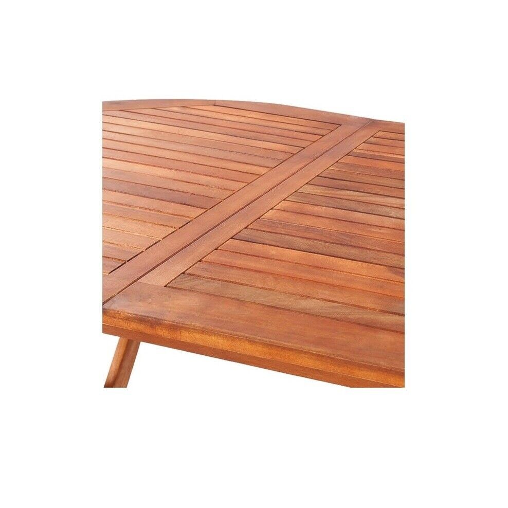 Tavolo richiudibile Boston da pranzo per esterno in legno di acacia marrone cm 150x90 74h