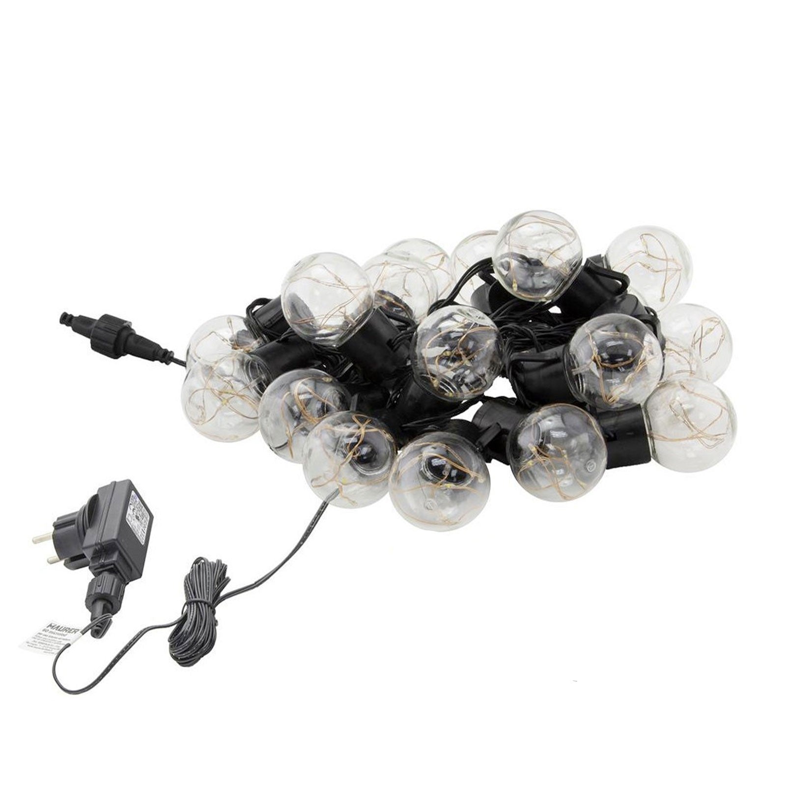 Serie di lampadine con microled a luce calda all'interno per interno ed esterno 6,8 mt