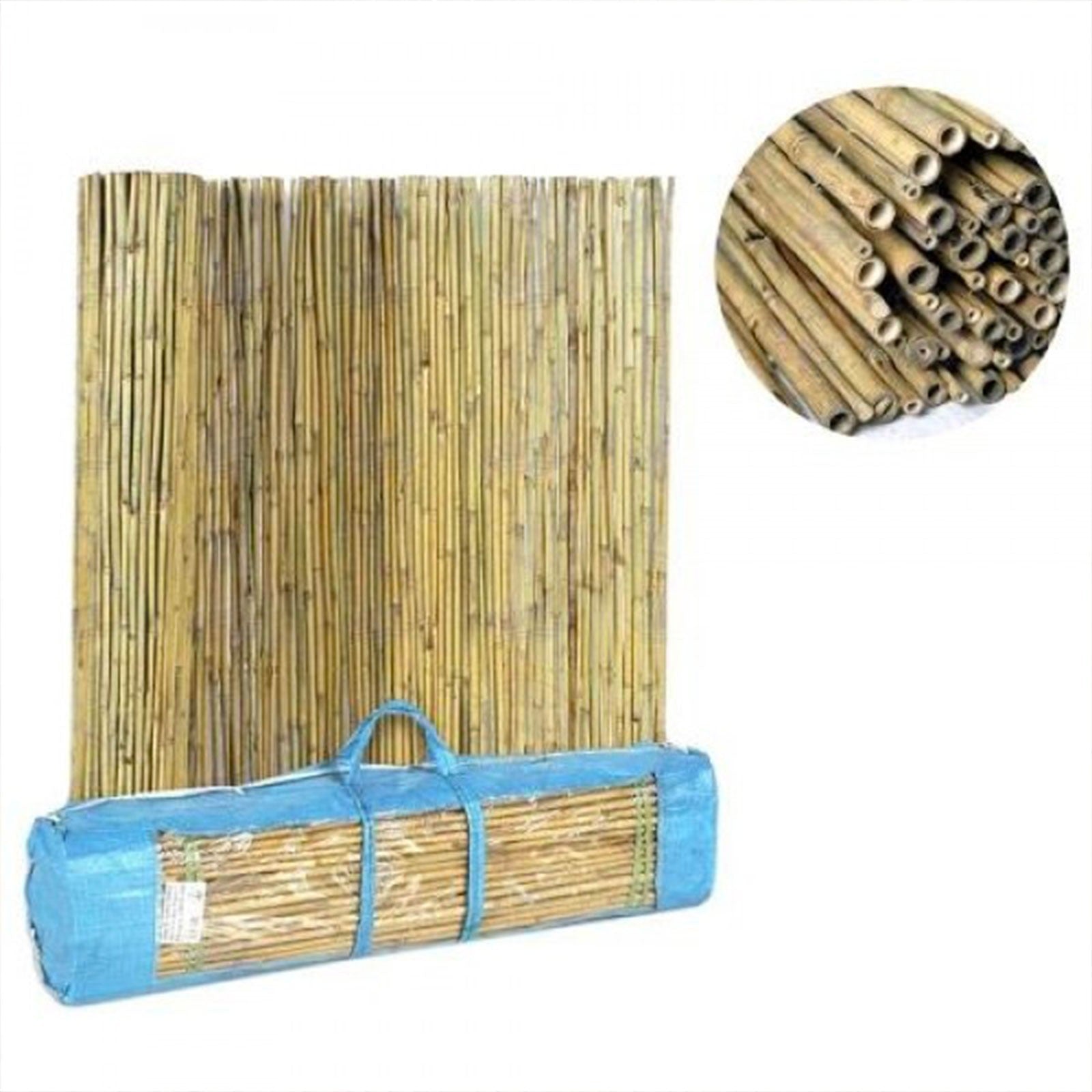 Arella in bambu per giardino con filo metallico pasante e valigetta in PVC