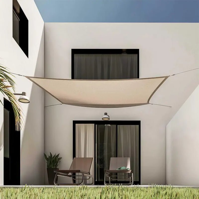 Vela ombreggiante ecrù telone quadrata parasole da giardino tenda per esterno